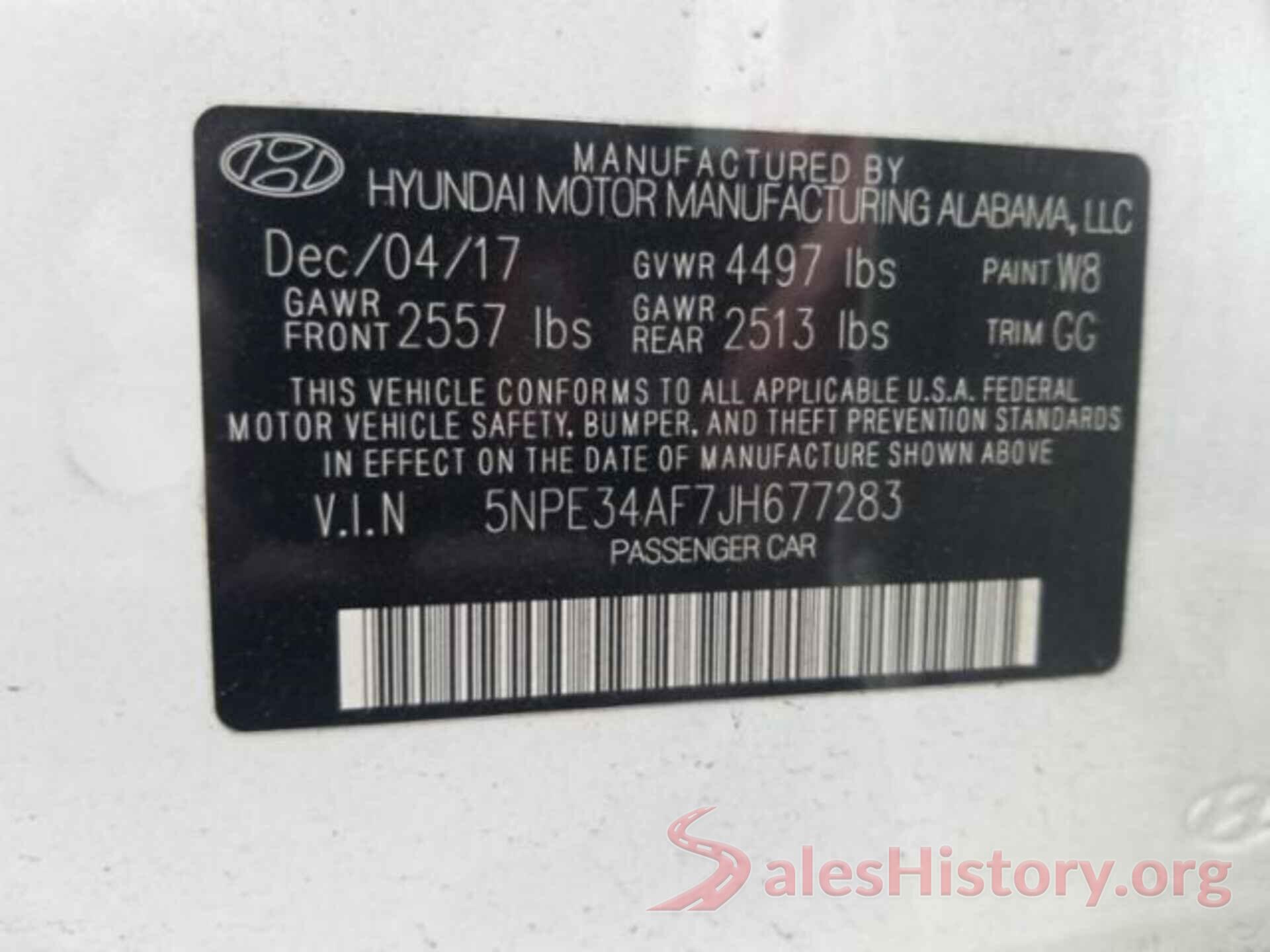 5NPE34AF7JH677283 2018 HYUNDAI SONATA