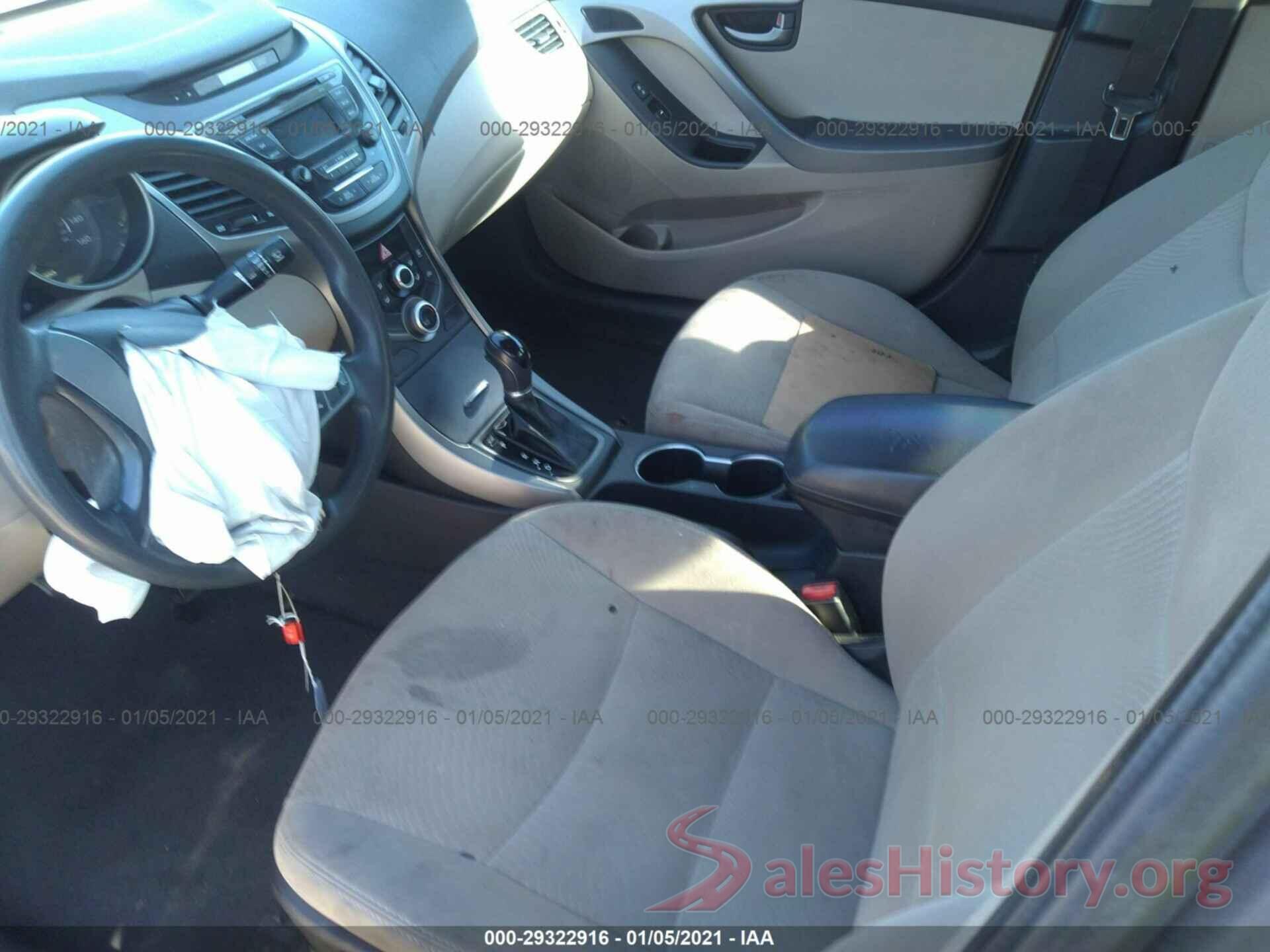 5NPDH4AEXGH741331 2016 HYUNDAI ELANTRA