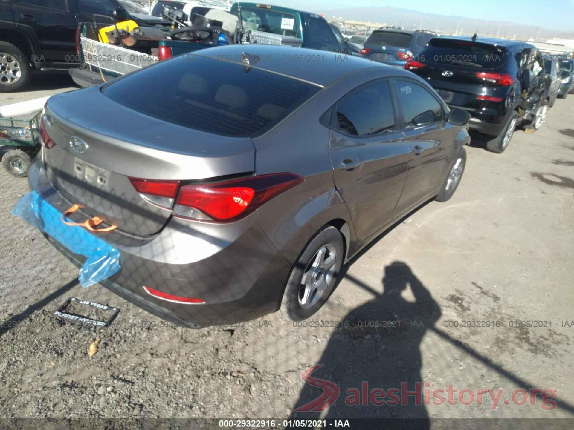 5NPDH4AEXGH741331 2016 HYUNDAI ELANTRA