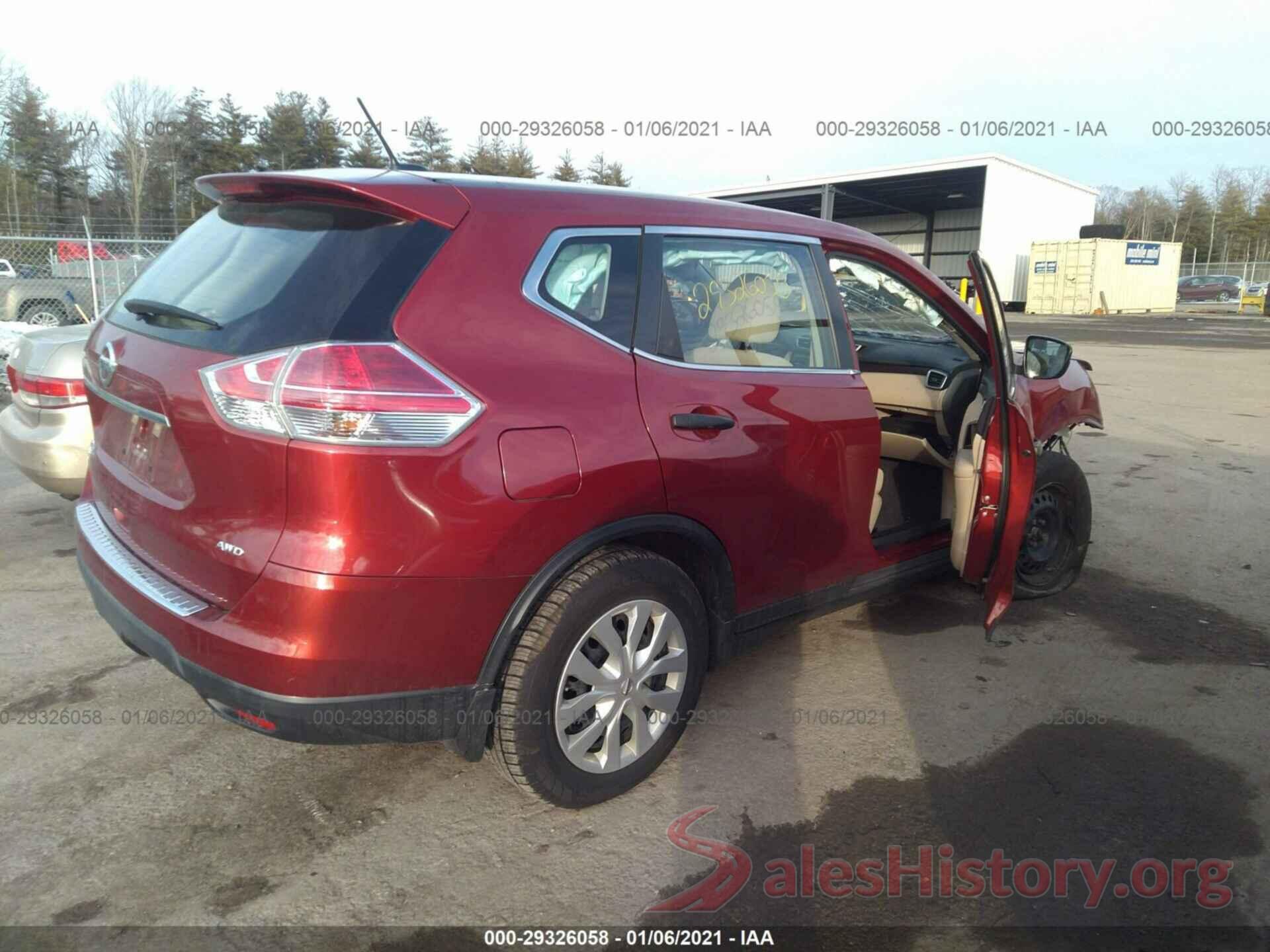 KNMAT2MV4GP607212 2016 NISSAN ROGUE