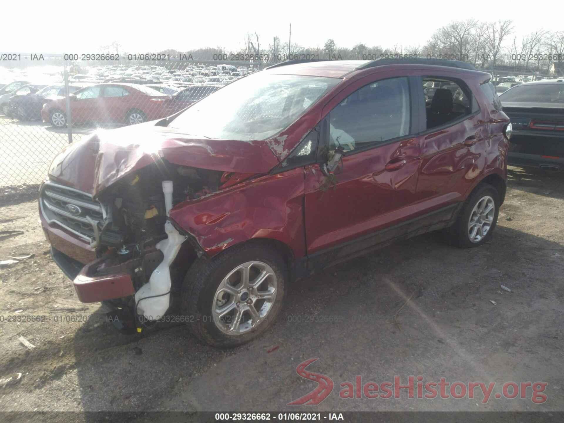 MAJ3S2GEXKC287293 2019 FORD ECOSPORT