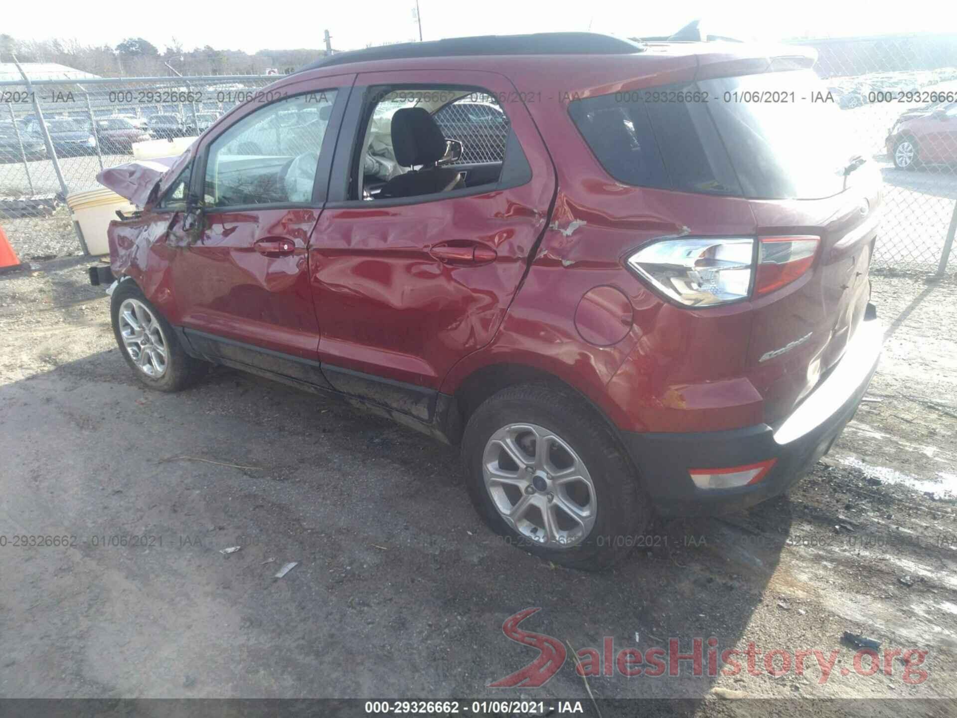 MAJ3S2GEXKC287293 2019 FORD ECOSPORT