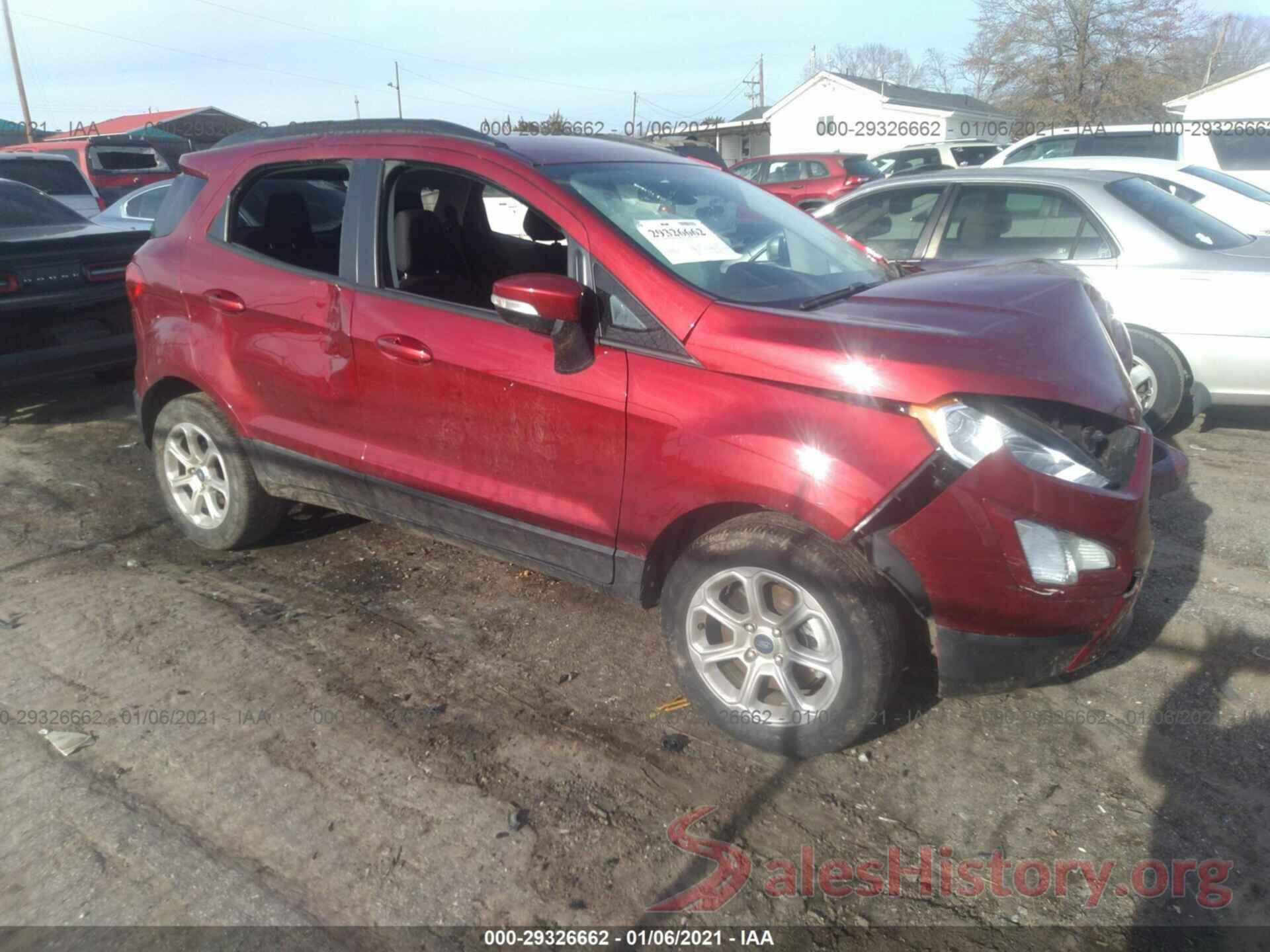 MAJ3S2GEXKC287293 2019 FORD ECOSPORT