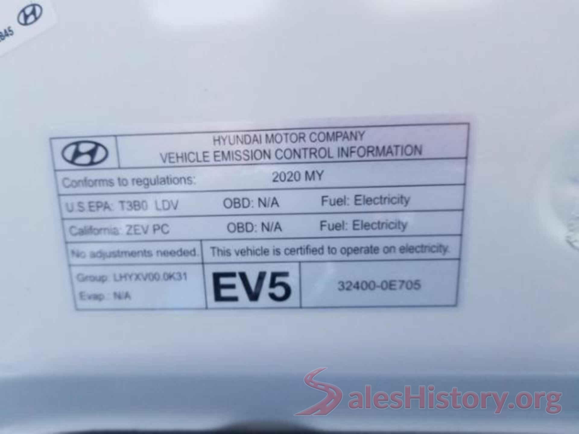 KM8K53AG4LU084050 2020 HYUNDAI KONA EV