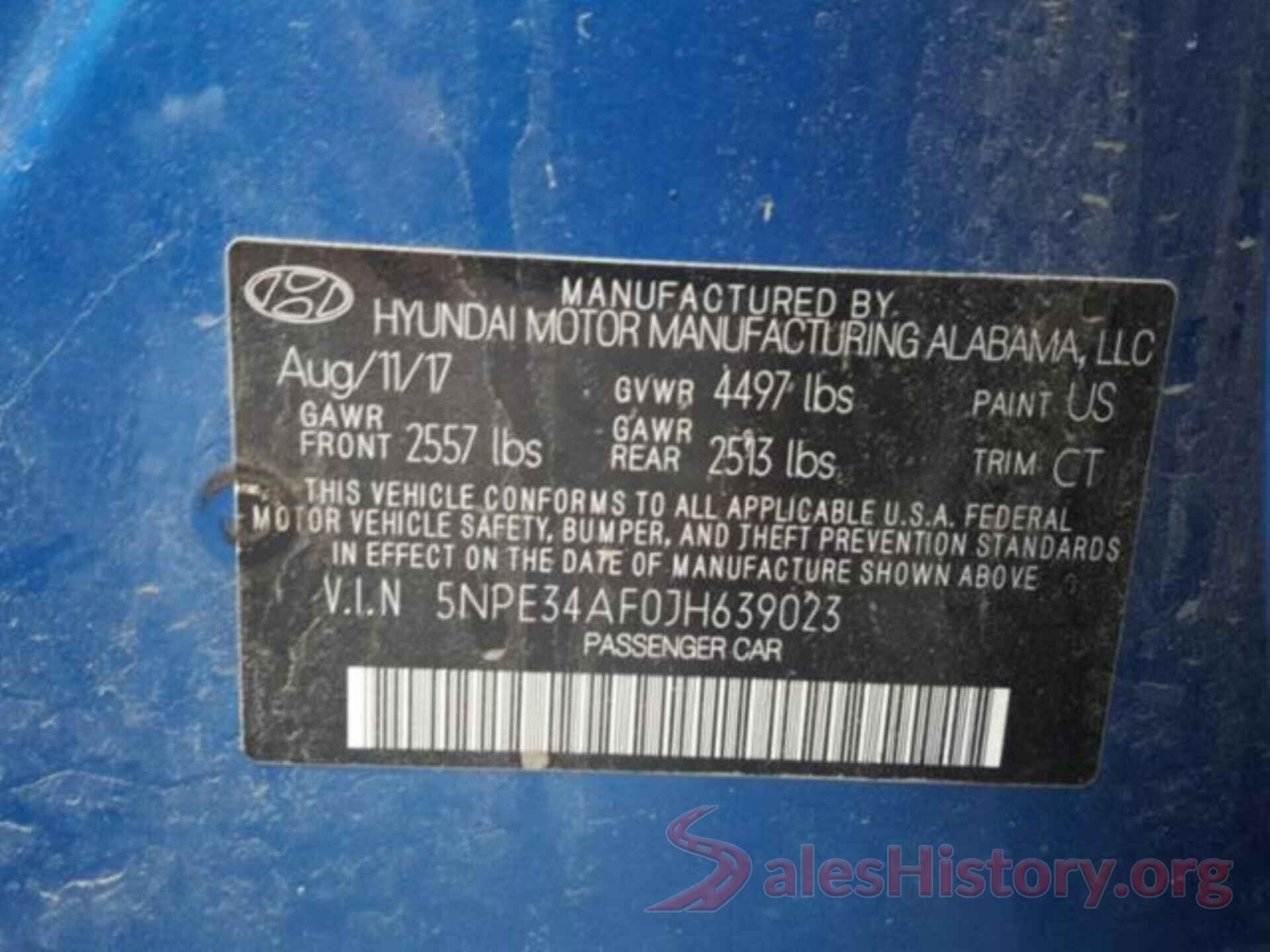 5NPE34AF0JH639023 2018 HYUNDAI SONATA