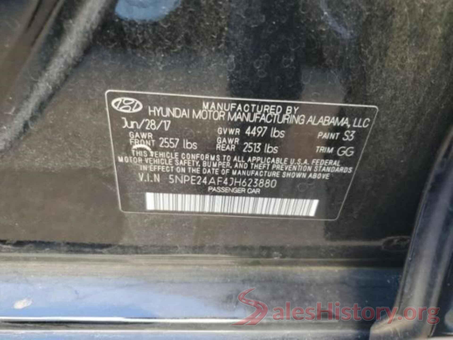 5NPE24AF4JH623880 2018 HYUNDAI SONATA