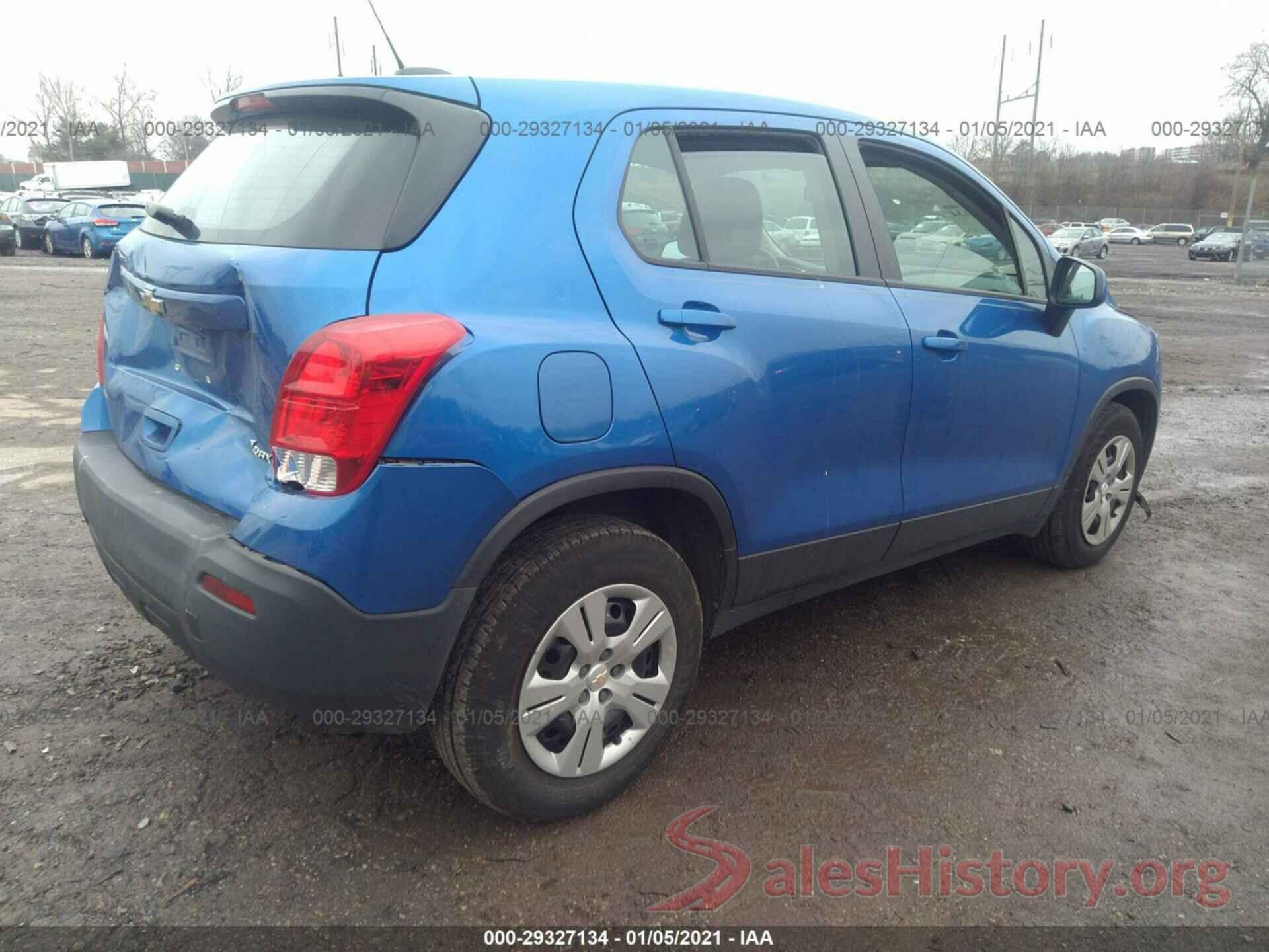 KL7CJKSB8GB711817 2016 CHEVROLET TRAX