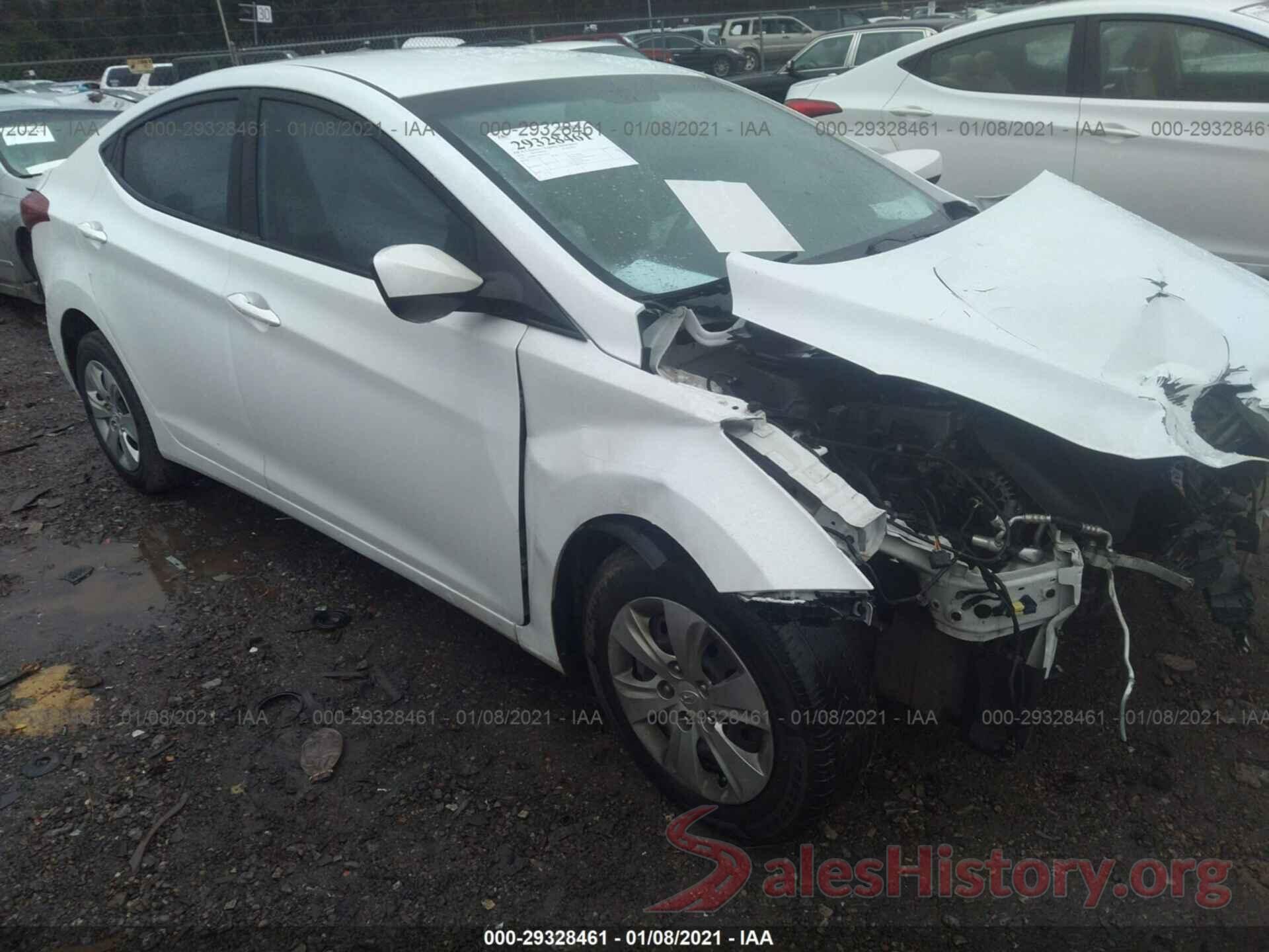 5NPDH4AE7GH736457 2016 HYUNDAI ELANTRA