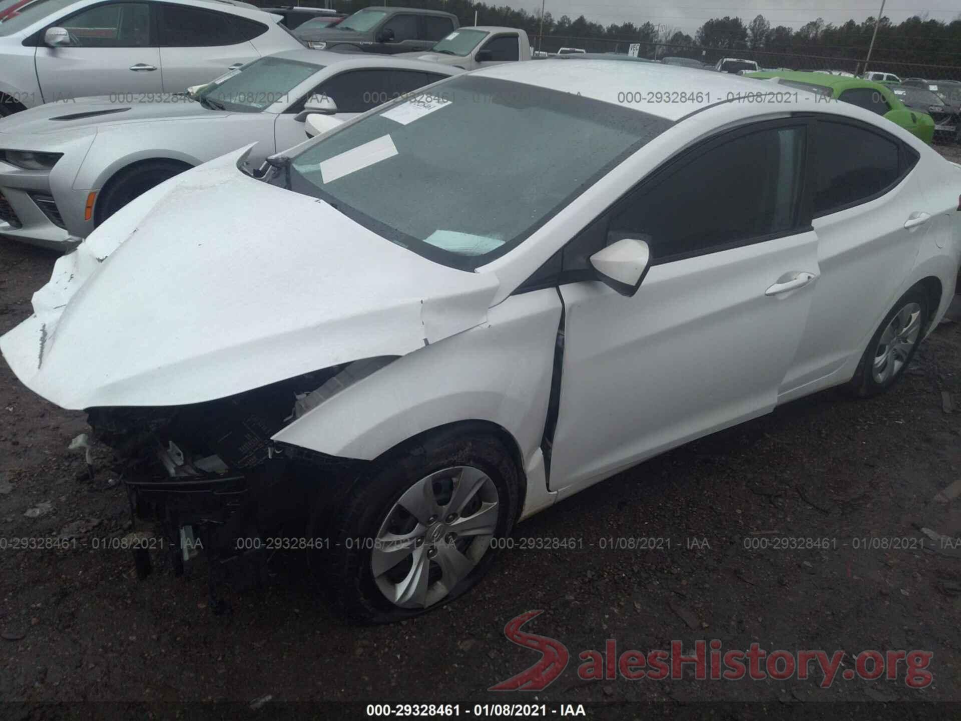 5NPDH4AE7GH736457 2016 HYUNDAI ELANTRA