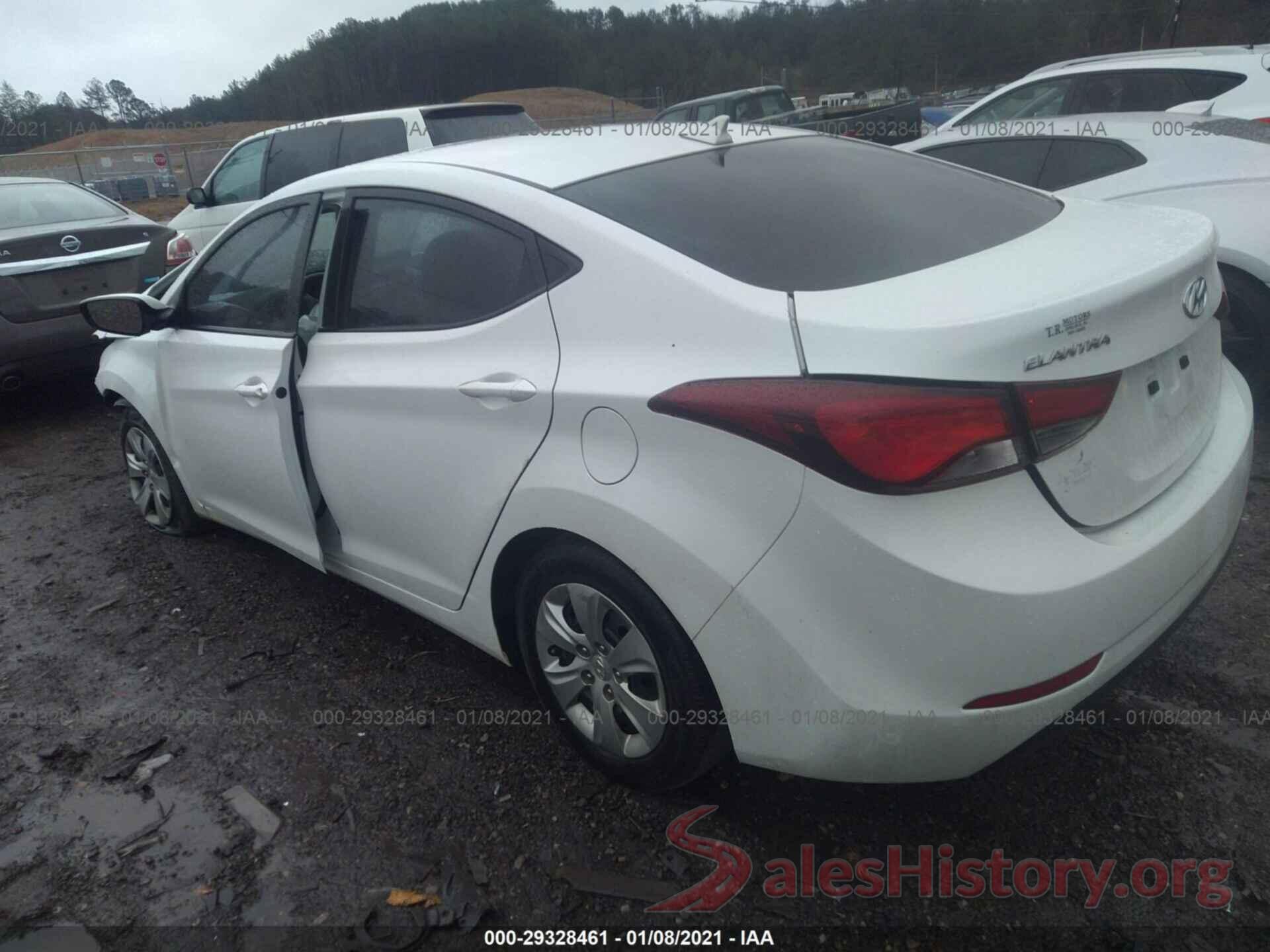 5NPDH4AE7GH736457 2016 HYUNDAI ELANTRA