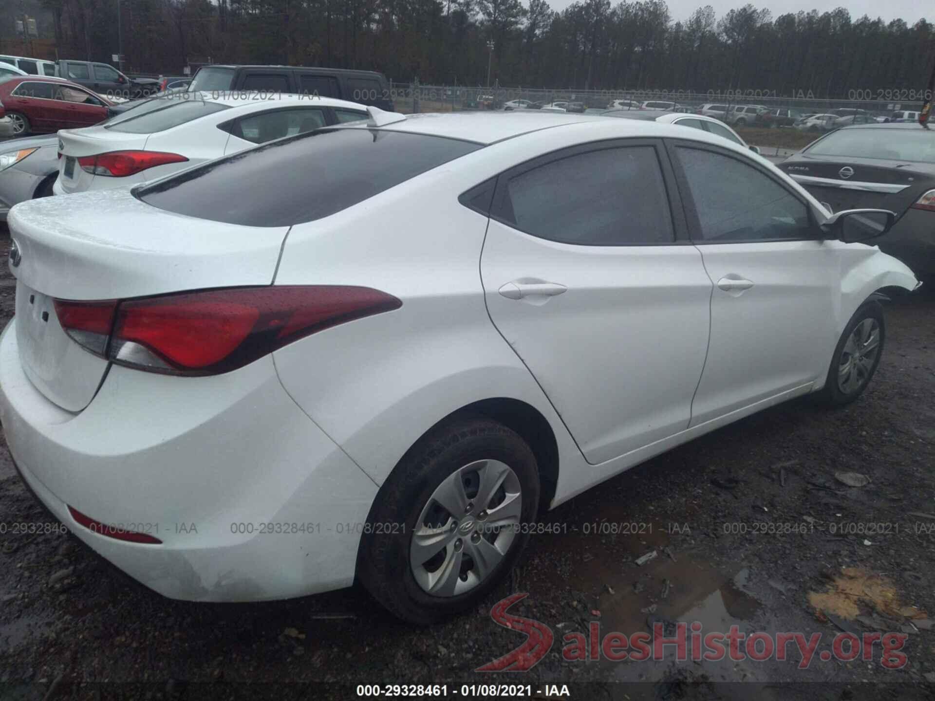 5NPDH4AE7GH736457 2016 HYUNDAI ELANTRA