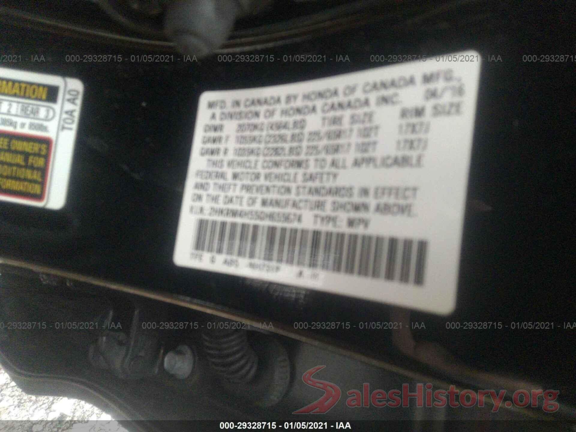 2HKRM4H55GH655674 2016 HONDA CR-V