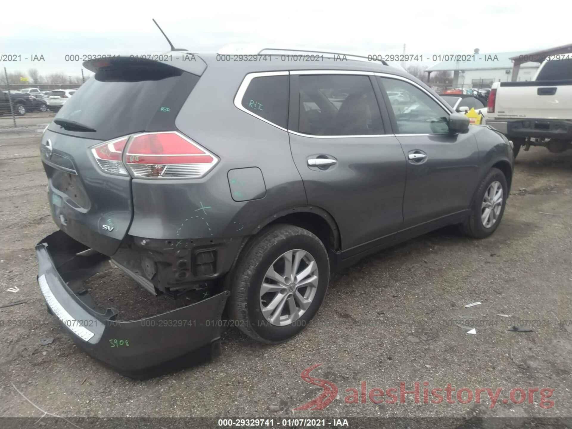 KNMAT2MT4GP598106 2016 NISSAN ROGUE