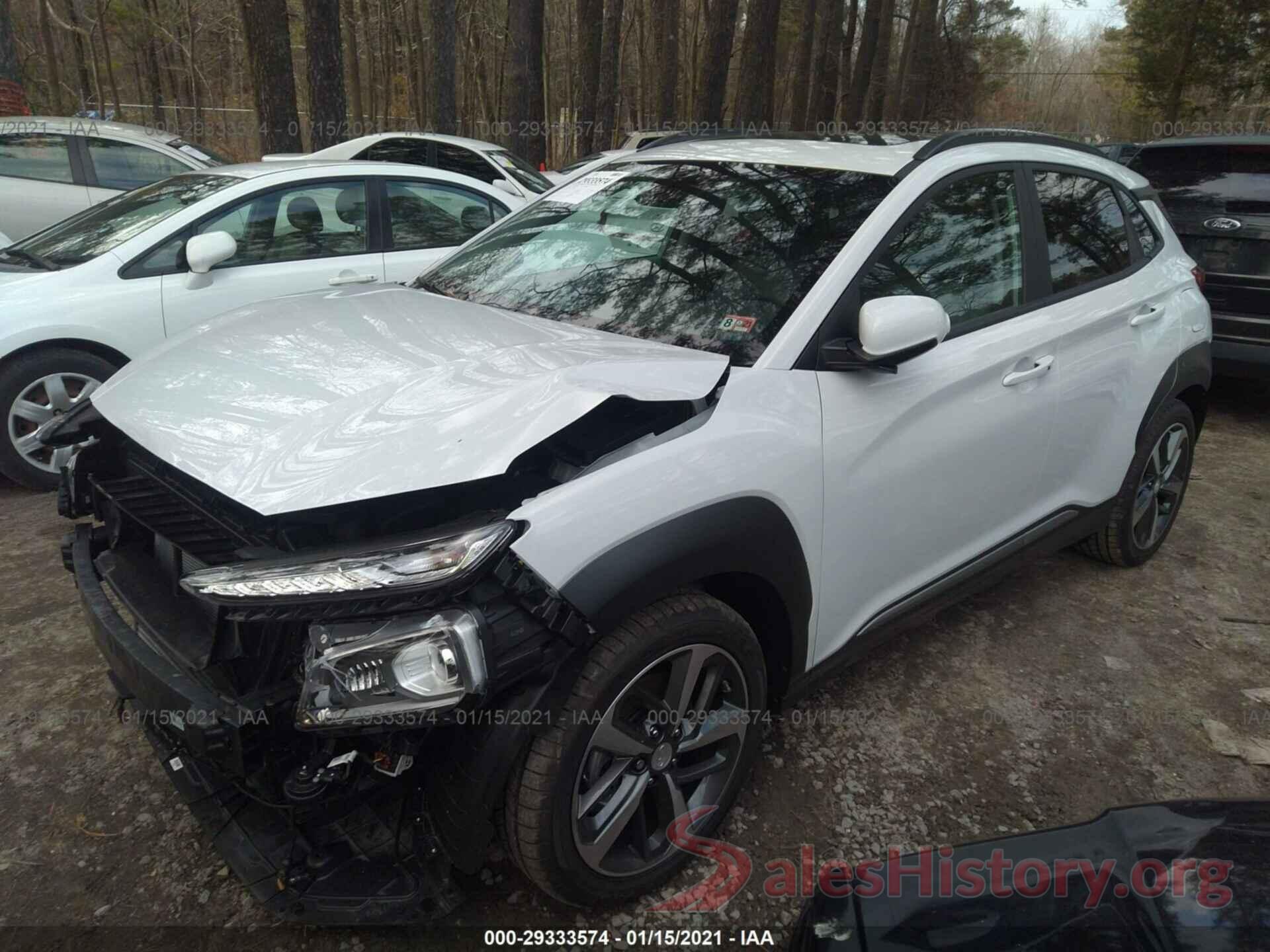 KM8K33A58MU617183 2021 HYUNDAI KONA