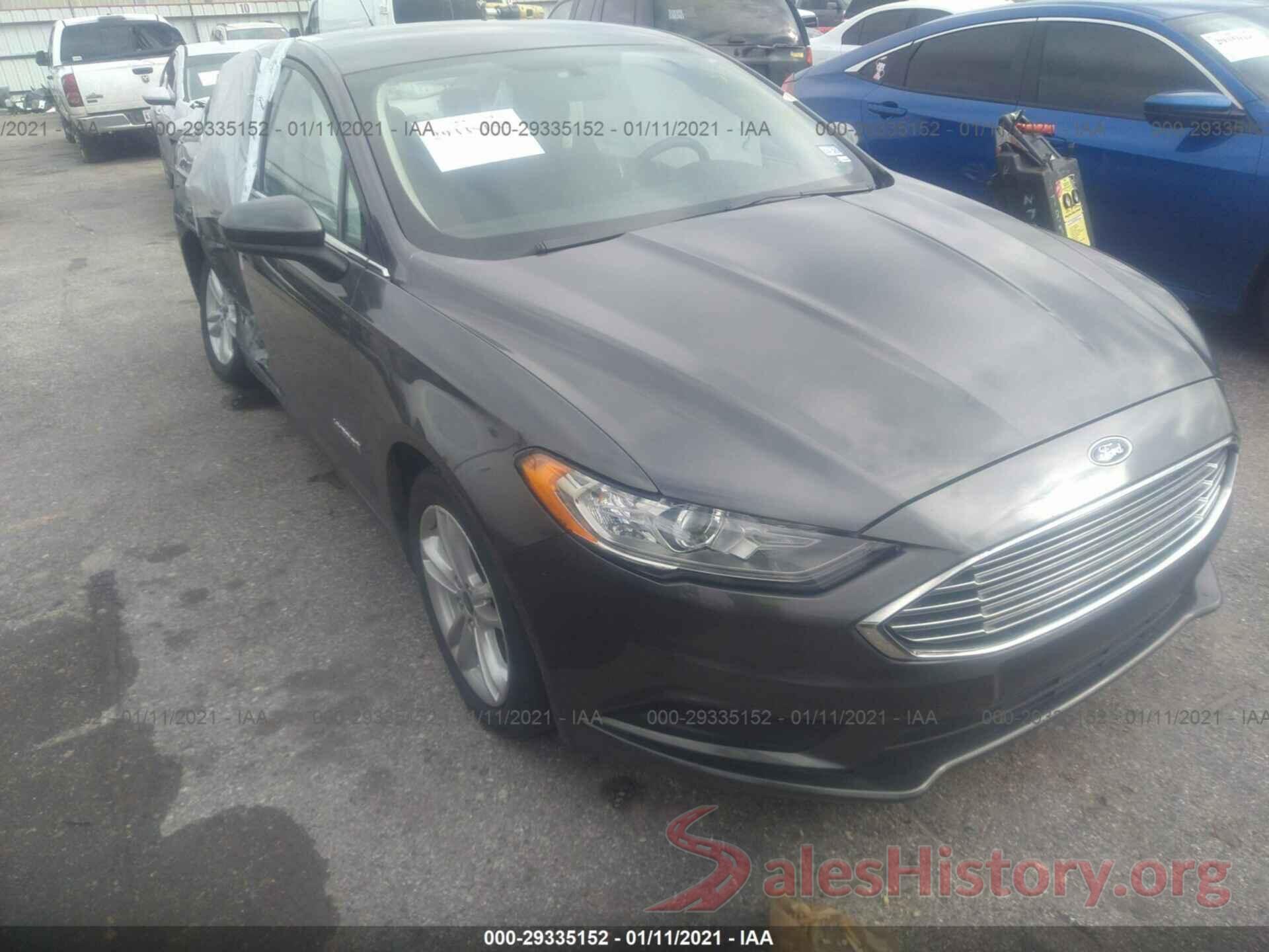 3FA6P0LUXJR208625 2018 FORD FUSION HYBRID