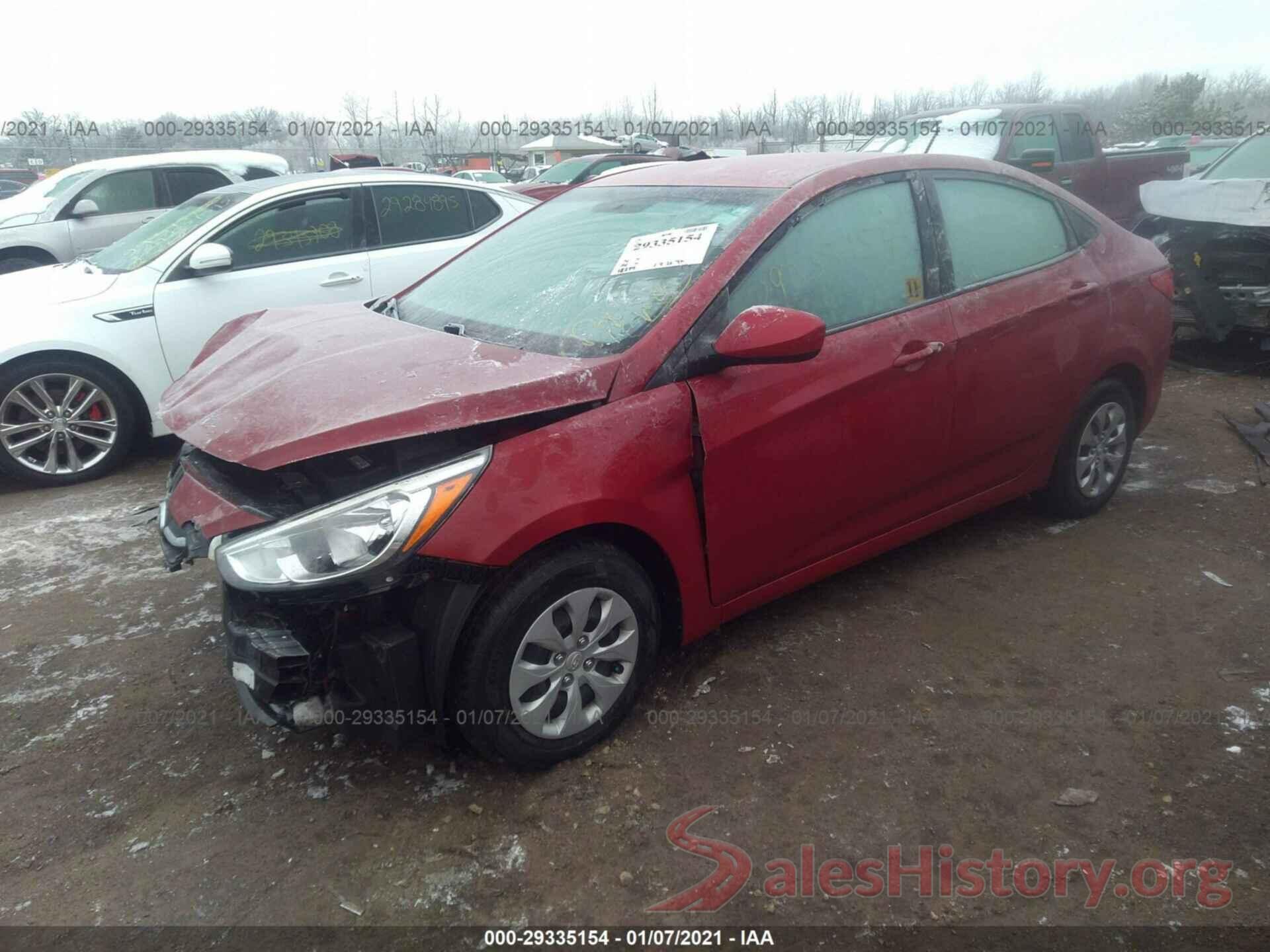 KMHCT4AE6GU154703 2016 HYUNDAI ACCENT