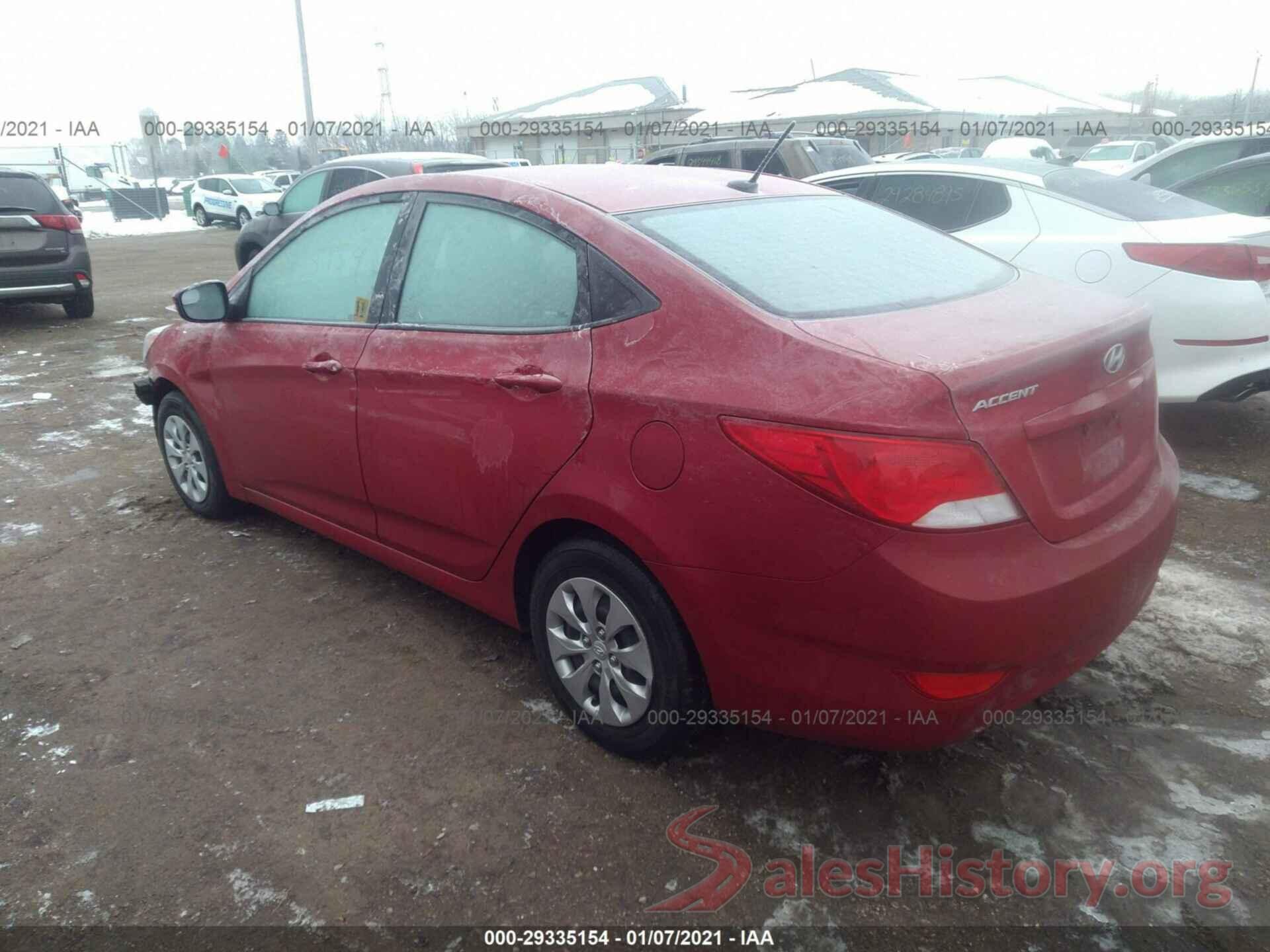 KMHCT4AE6GU154703 2016 HYUNDAI ACCENT