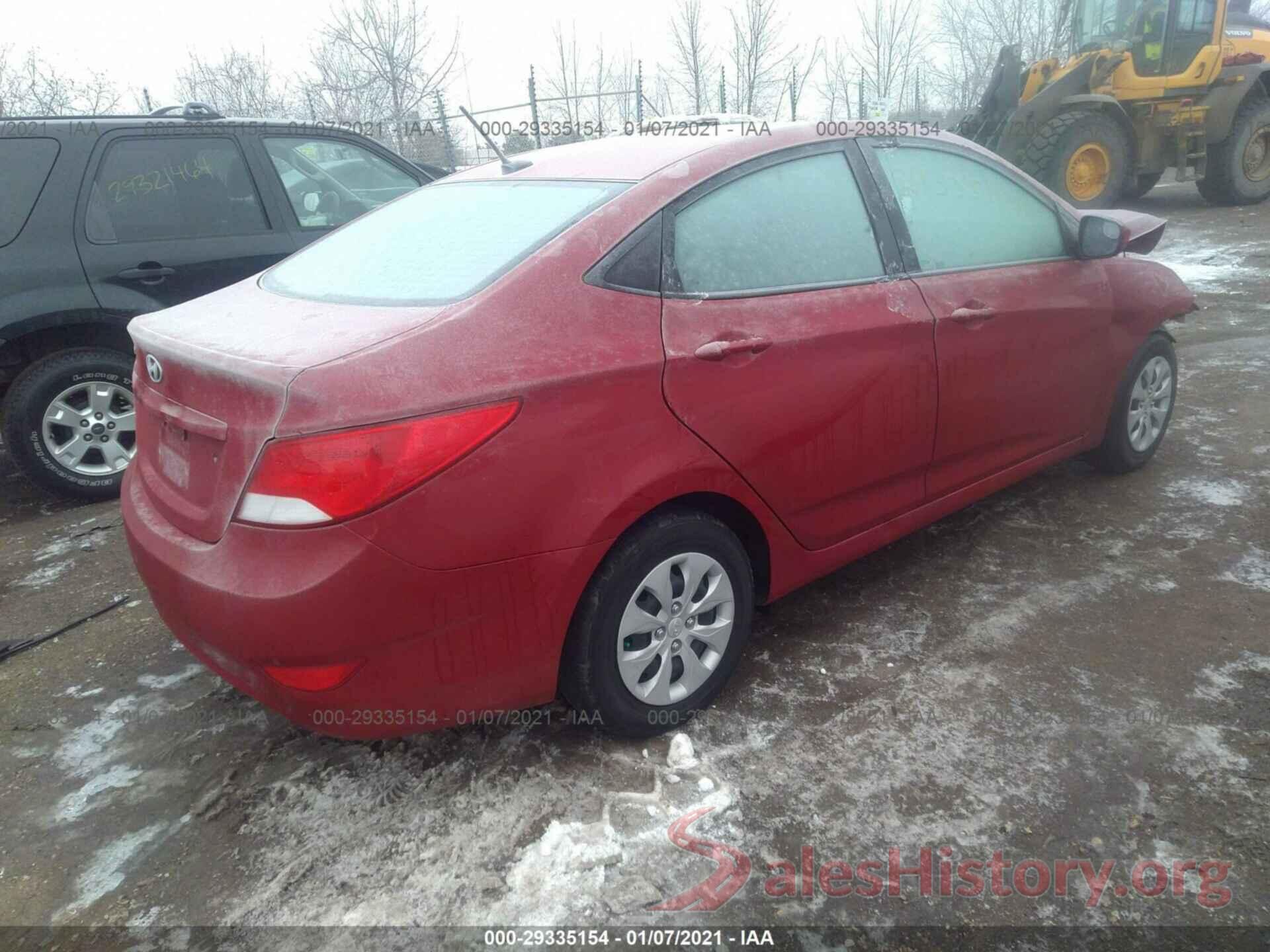 KMHCT4AE6GU154703 2016 HYUNDAI ACCENT