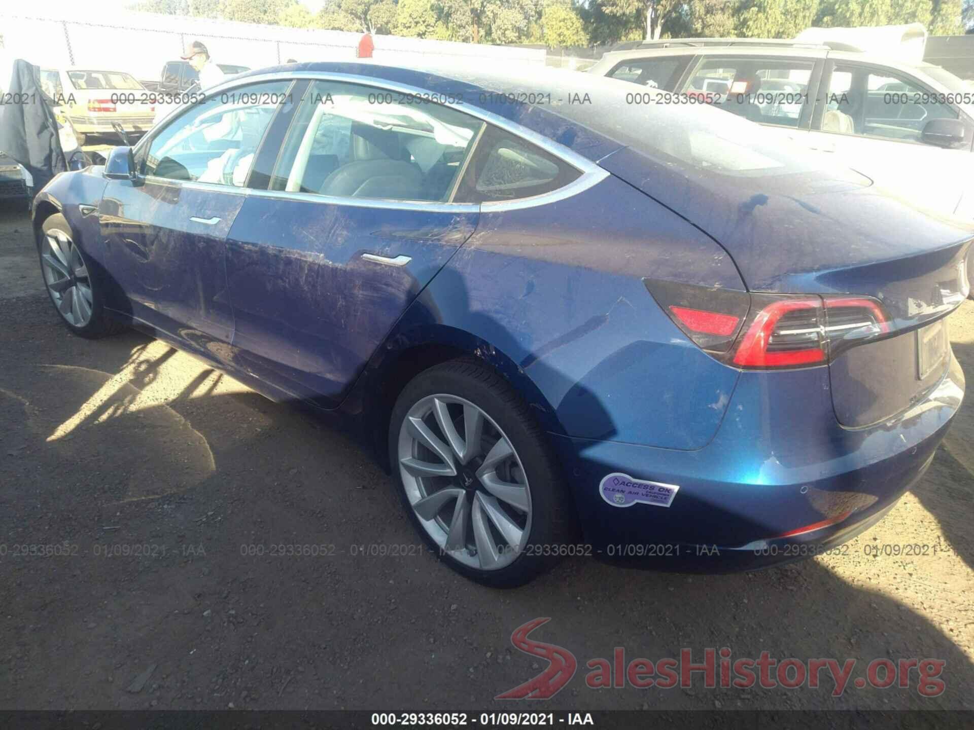 5YJ3E1EA2KF301220 2019 TESLA MODEL 3