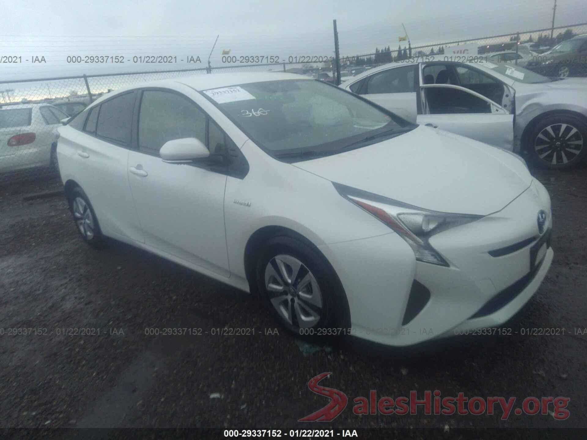 JTDKARFU1G3004135 2016 TOYOTA PRIUS