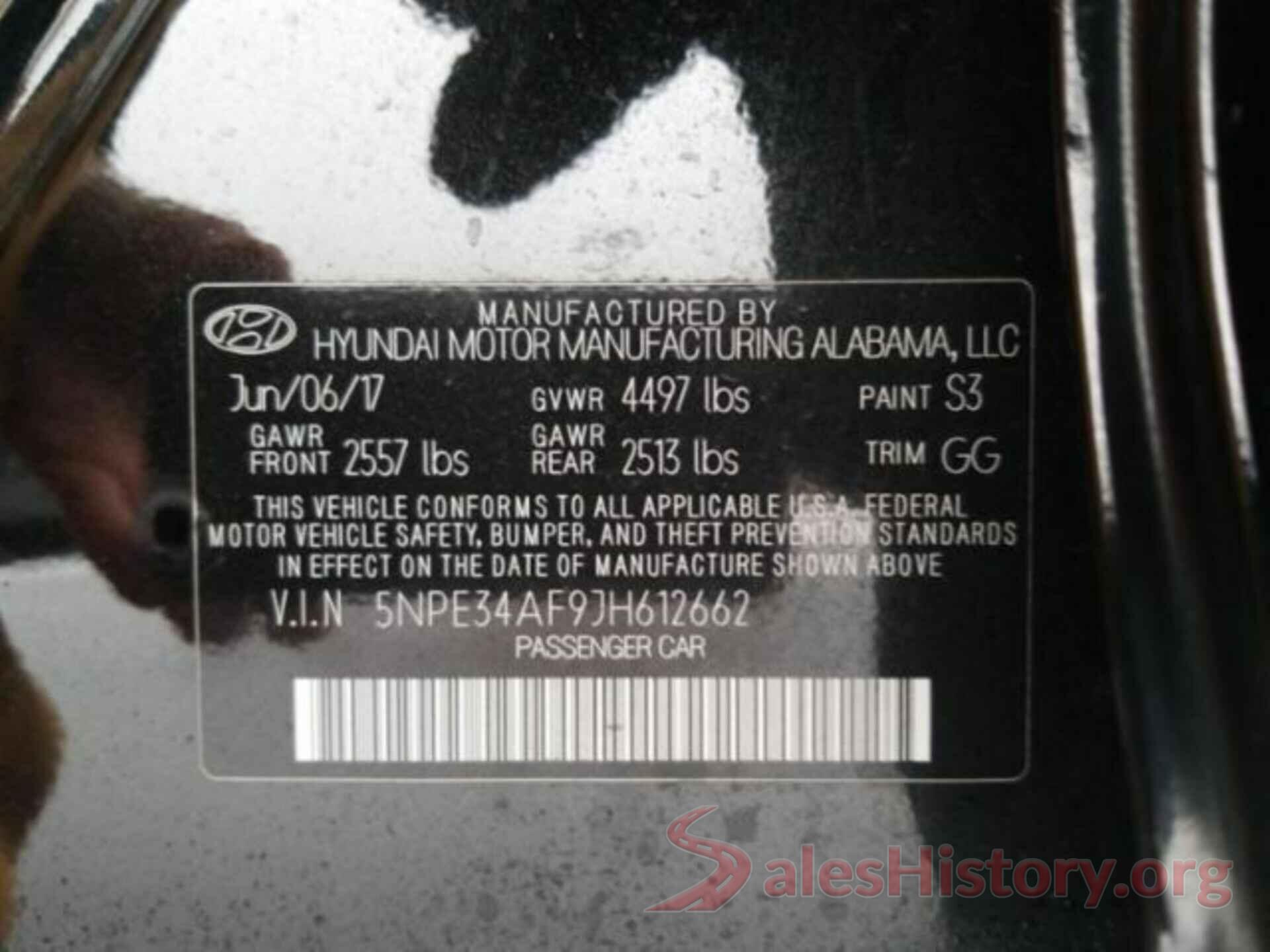 5NPE34AF9JH612662 2018 HYUNDAI SONATA