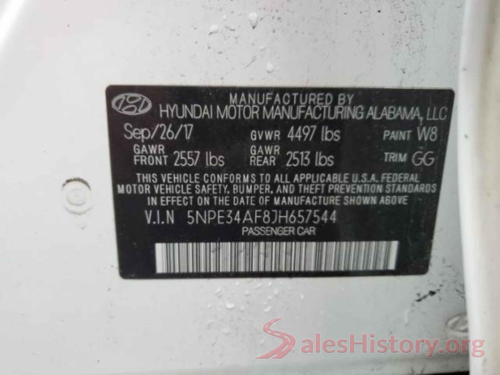 5NPE34AF8JH657544 2018 HYUNDAI SONATA