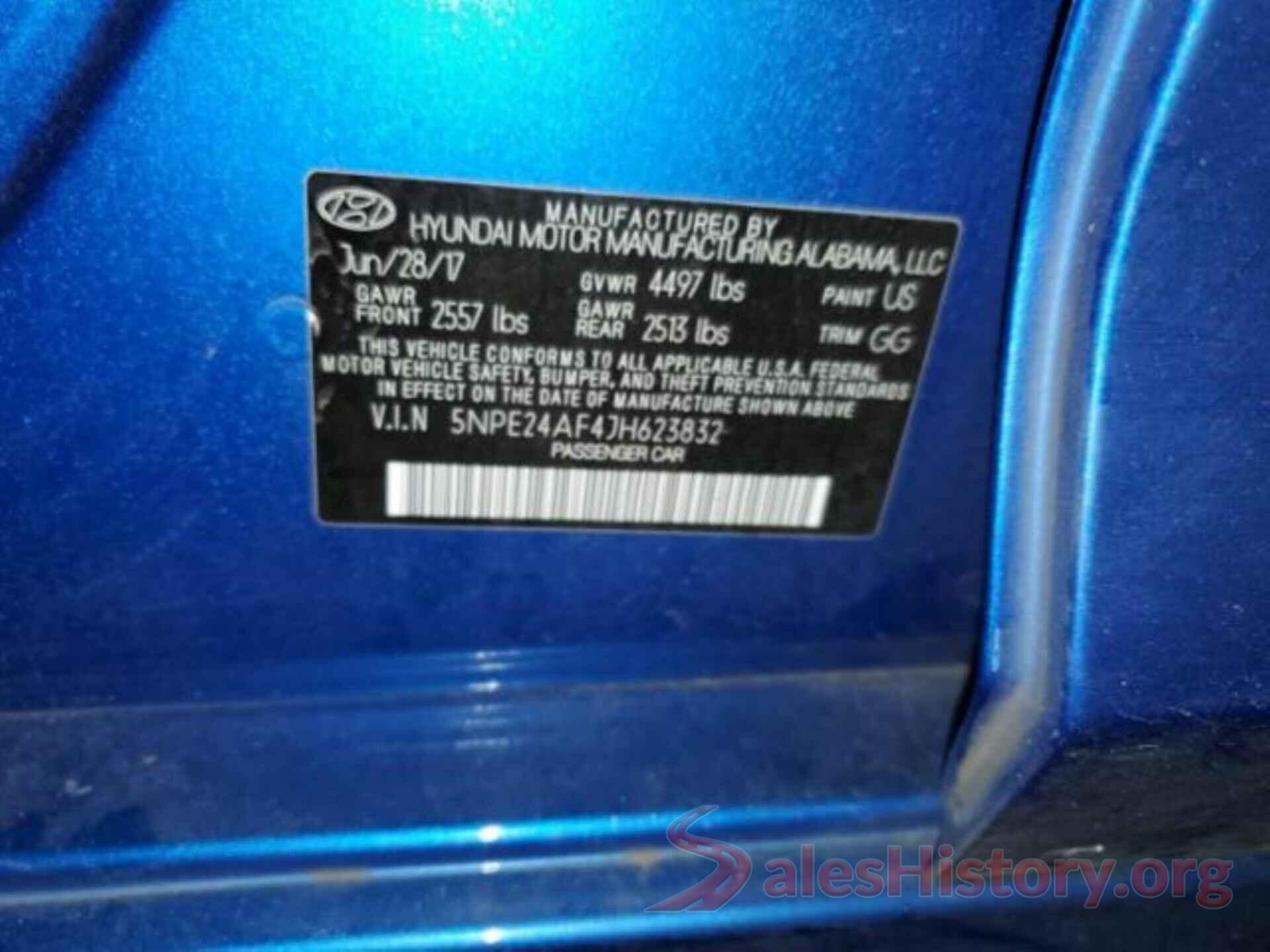 5NPE24AF4JH623832 2018 HYUNDAI SONATA