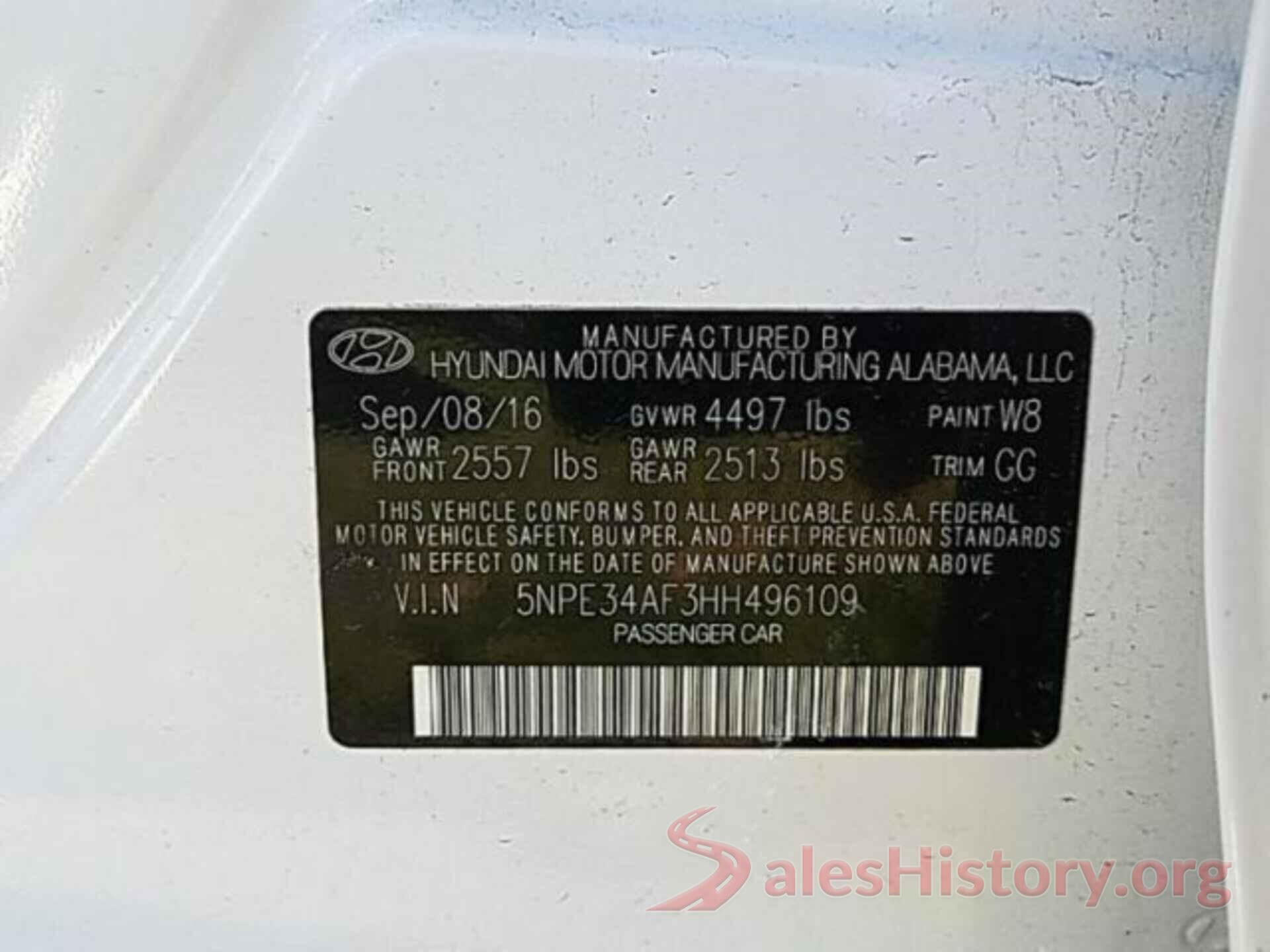 5NPE34AF3HH496109 2017 HYUNDAI SONATA