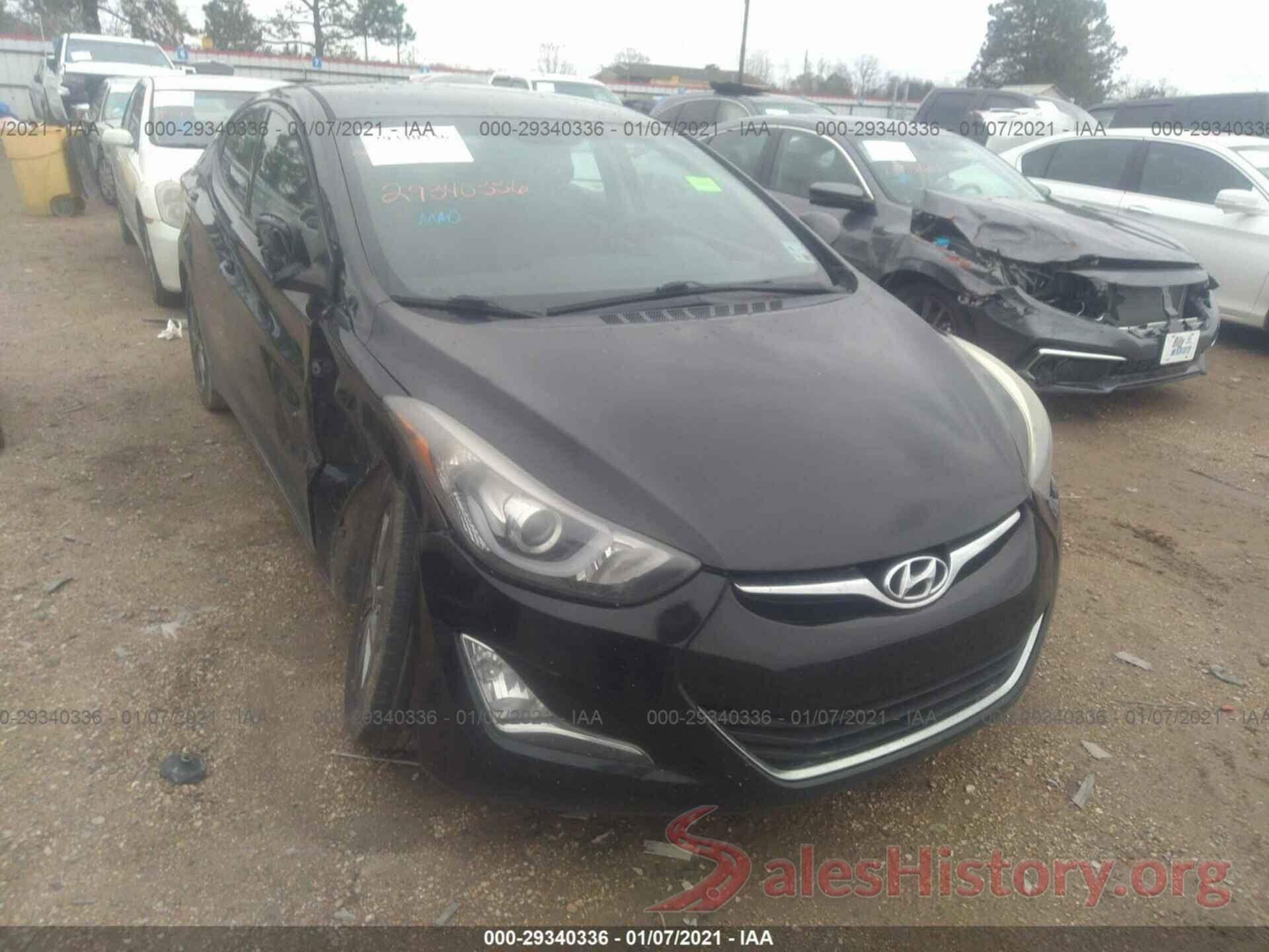 5NPDH4AE8GH655256 2016 HYUNDAI ELANTRA