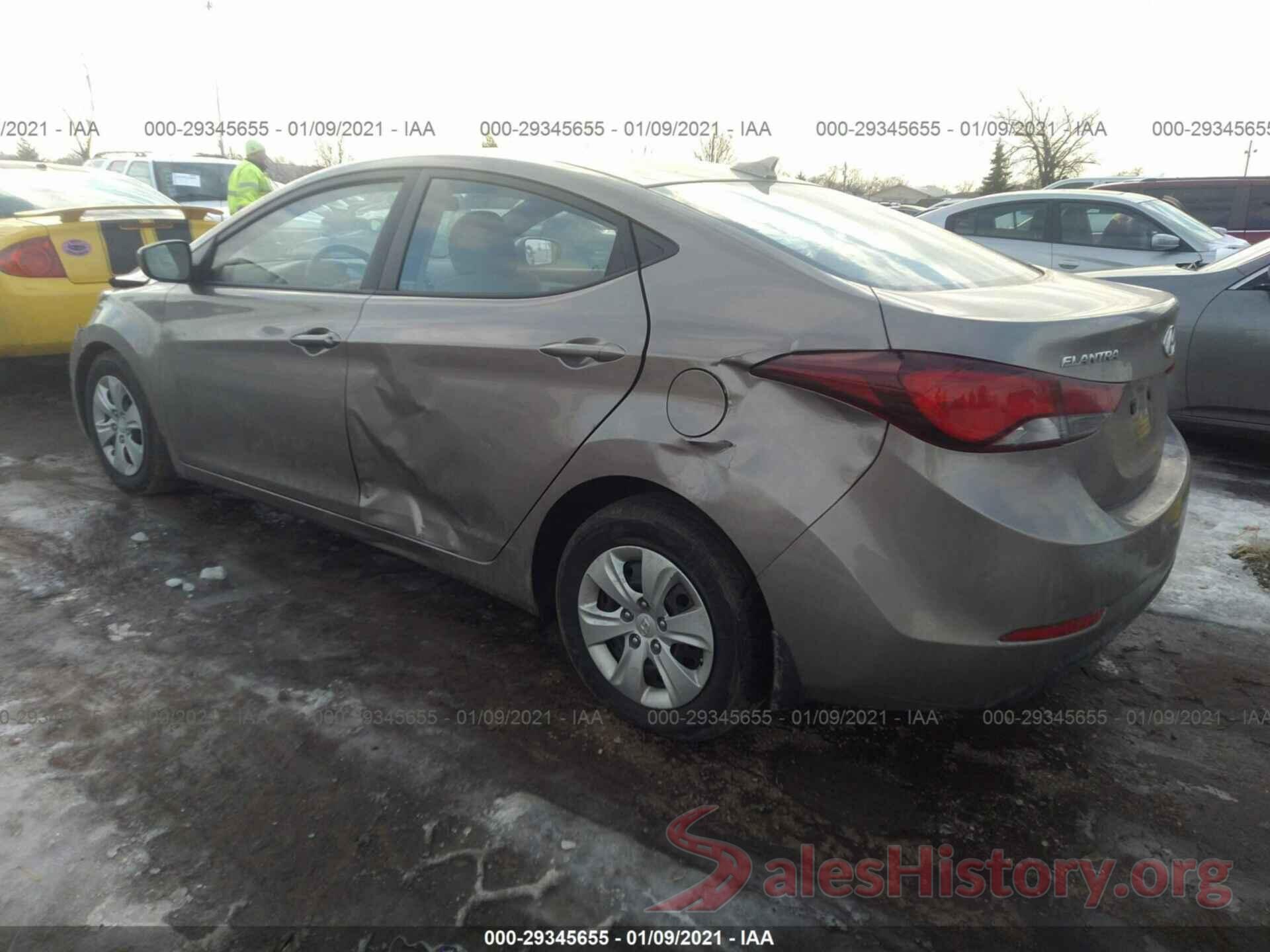 5NPDH4AE1GH721307 2016 HYUNDAI ELANTRA