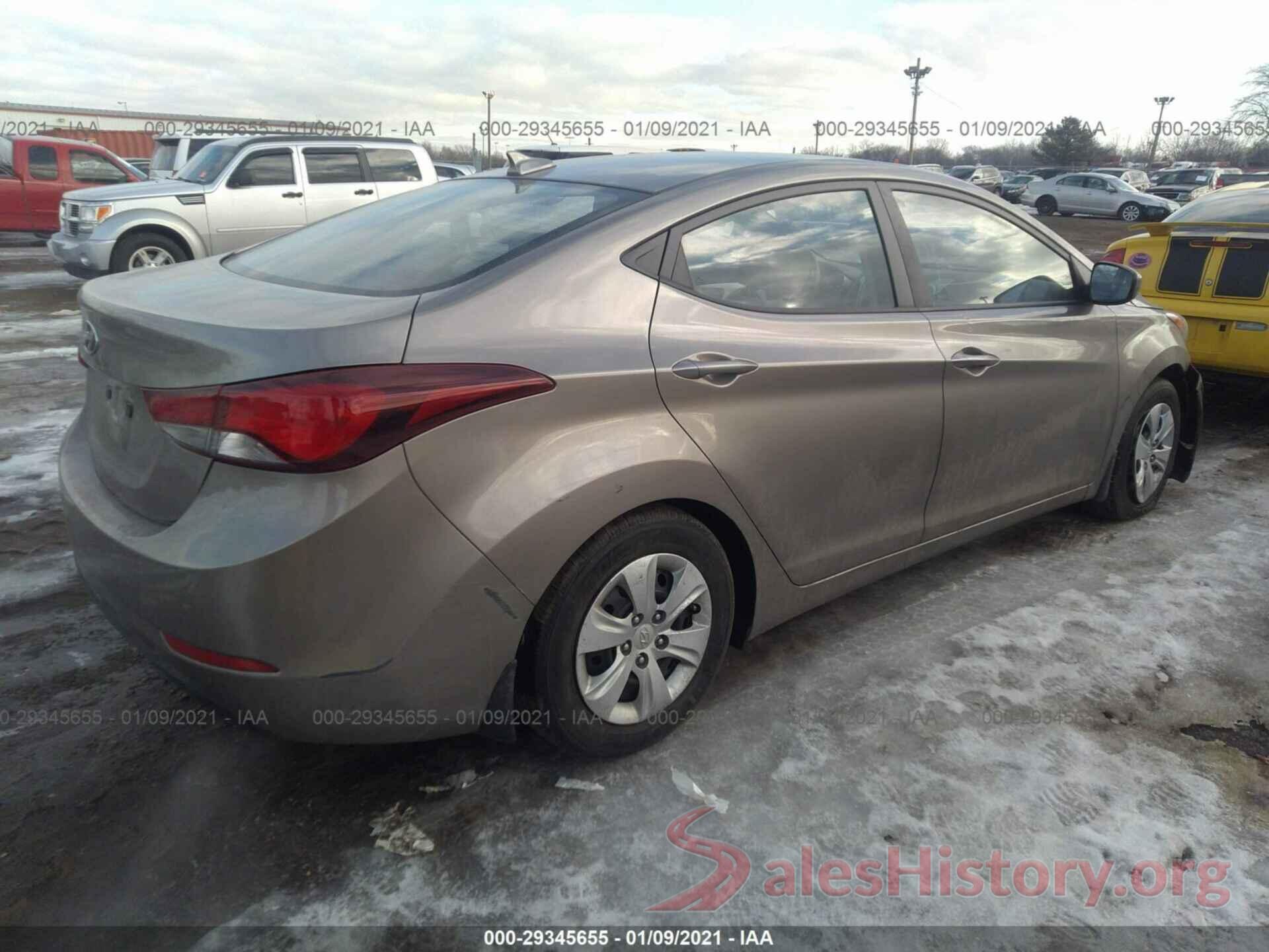 5NPDH4AE1GH721307 2016 HYUNDAI ELANTRA