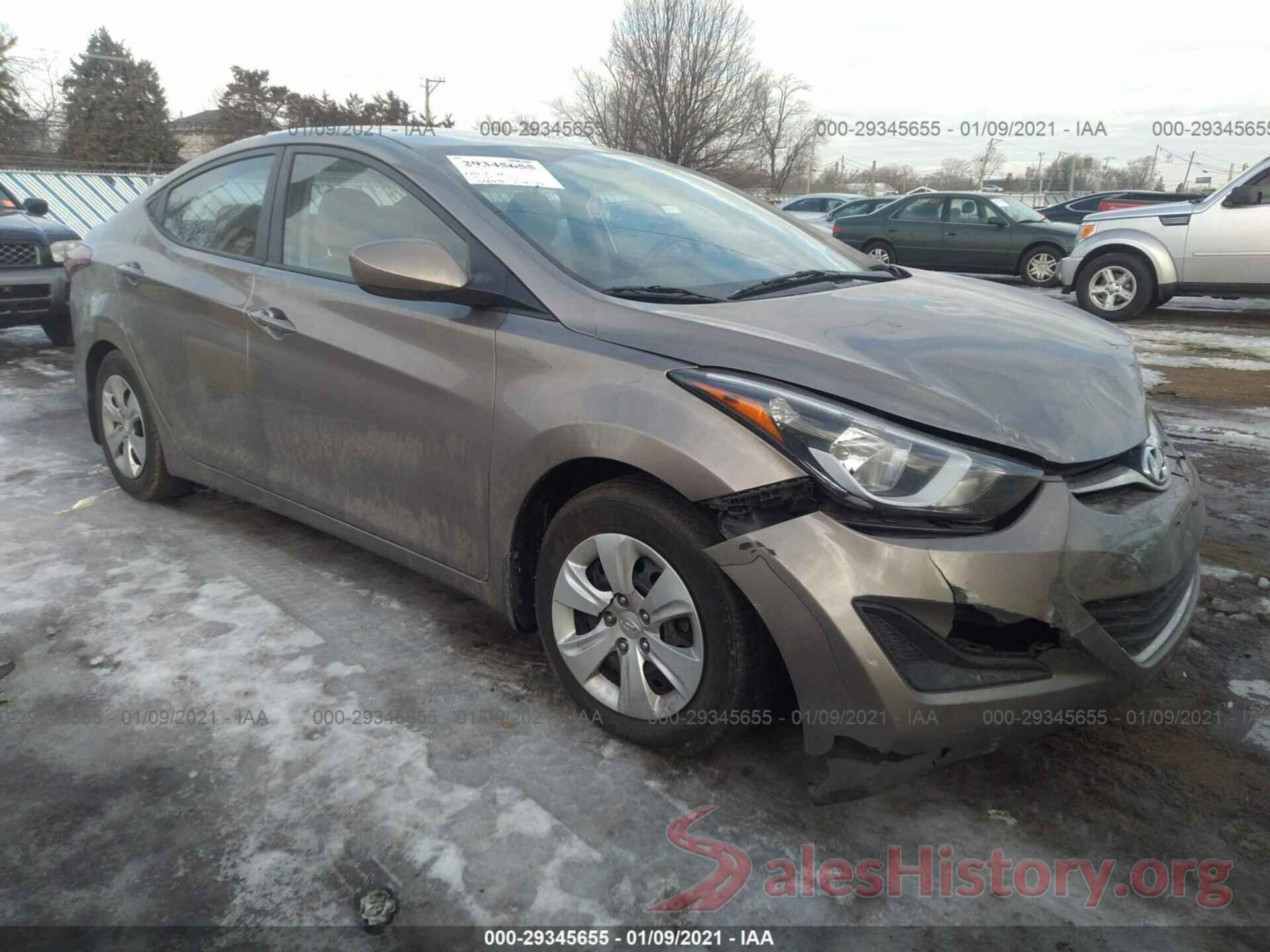 5NPDH4AE1GH721307 2016 HYUNDAI ELANTRA