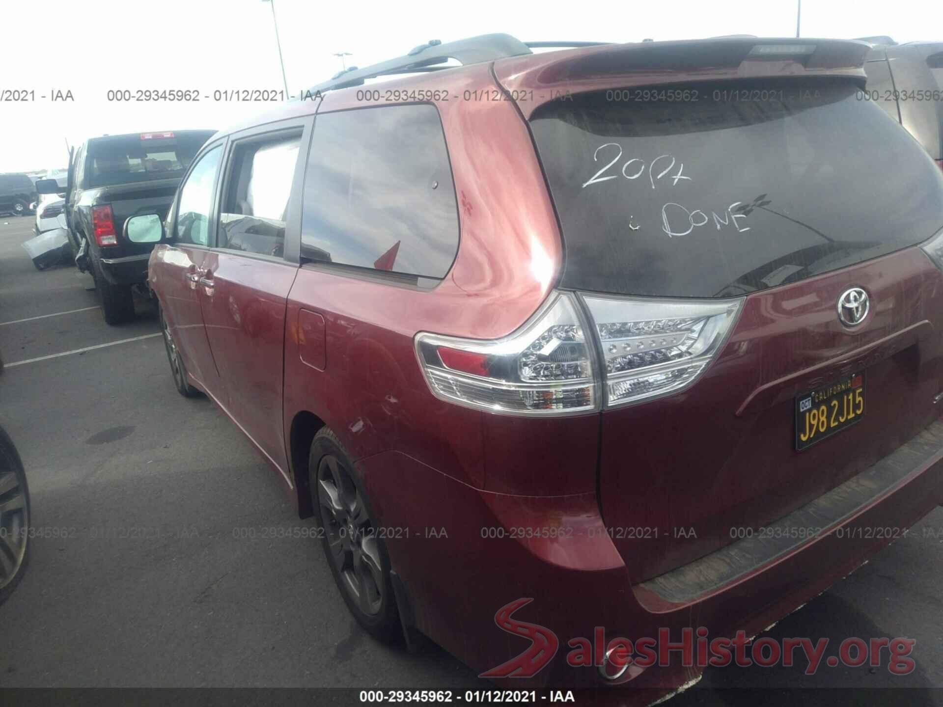 5TDXZ3DC5HS883497 2017 TOYOTA SIENNA