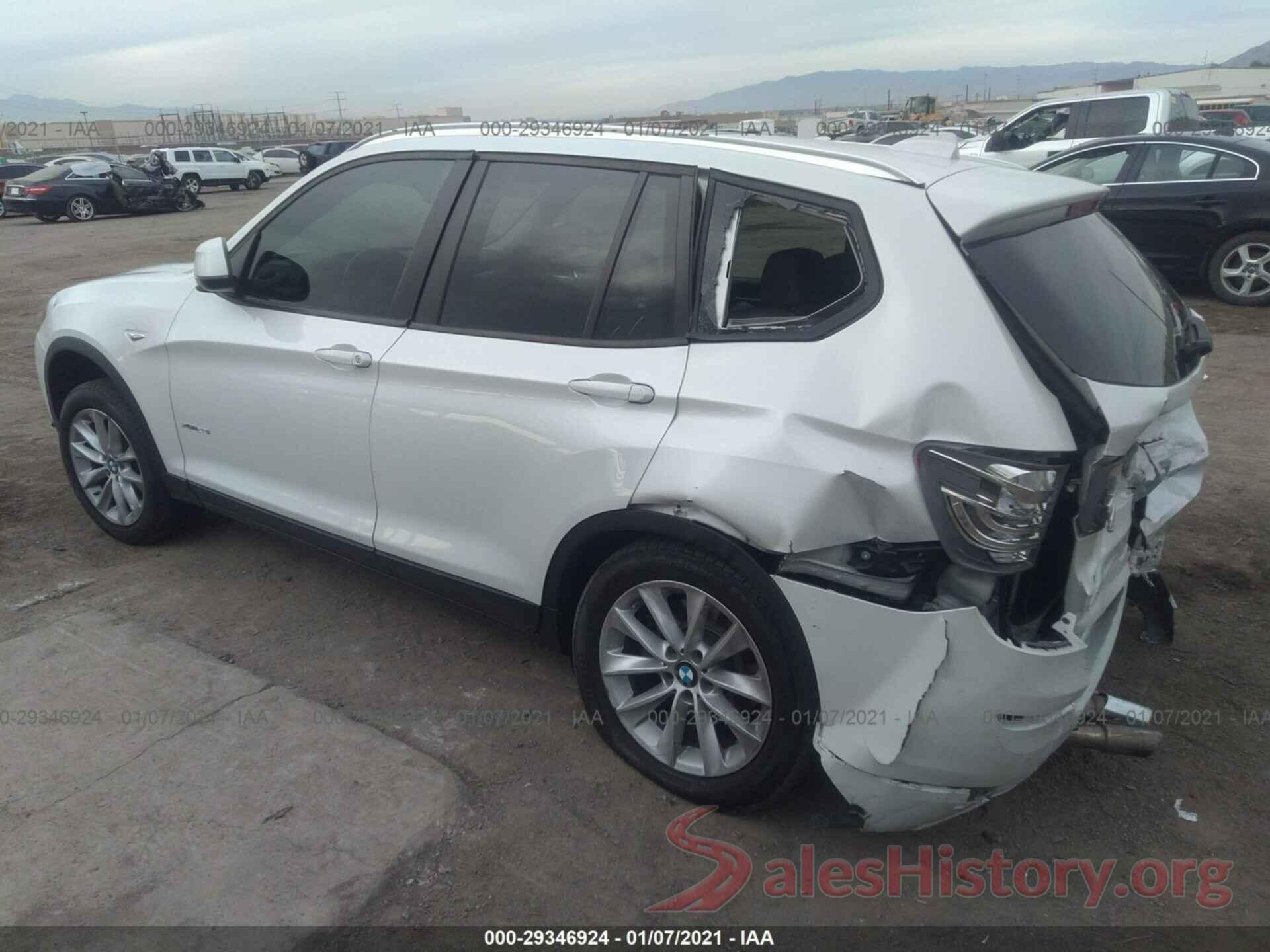 5UXWX9C5XH0T09955 2017 BMW X3