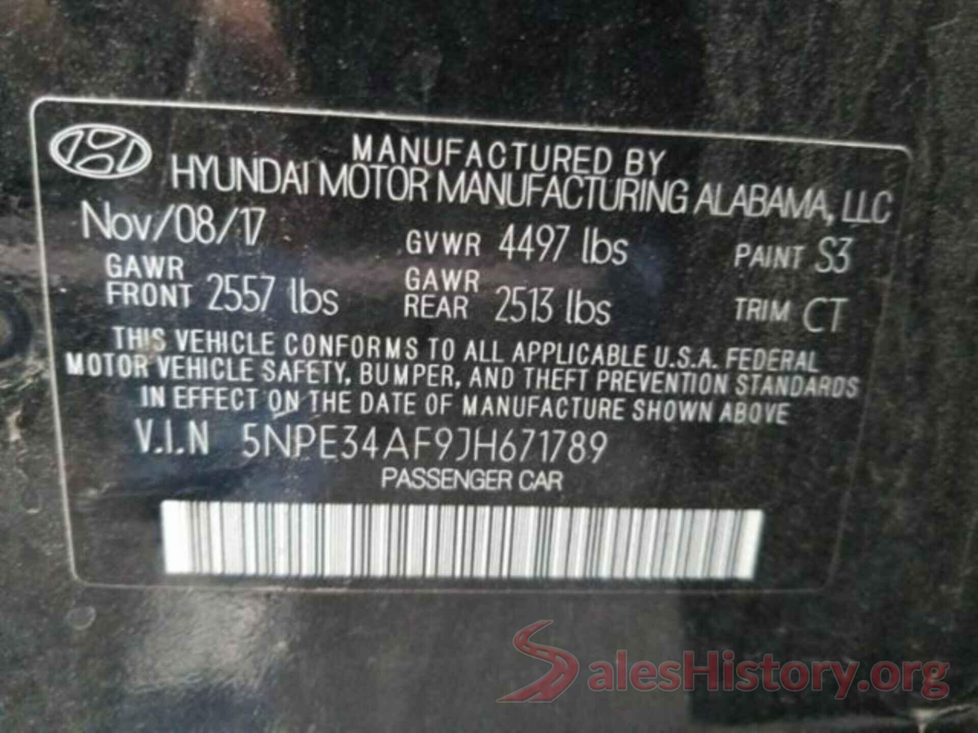 5NPE34AF9JH671789 2018 HYUNDAI SONATA