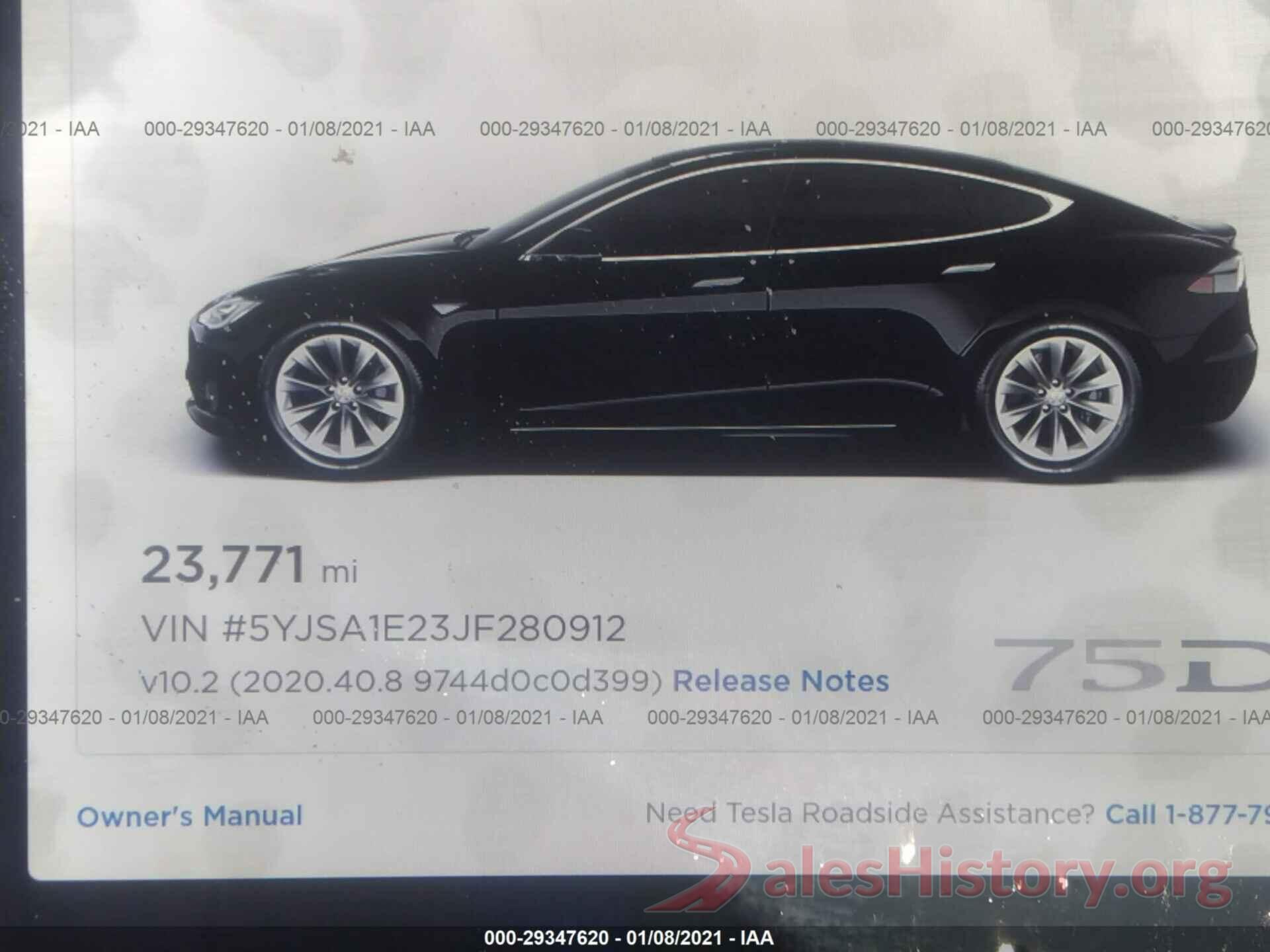 5YJSA1E23JF280912 2018 TESLA MODEL S