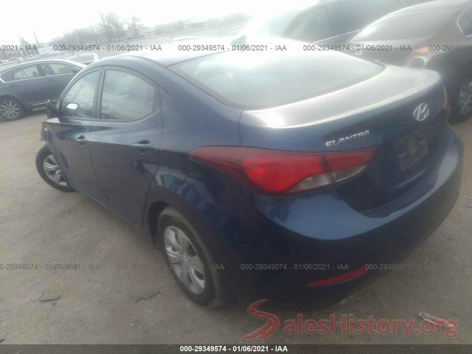 5NPDH4AEXGH742284 2016 HYUNDAI ELANTRA