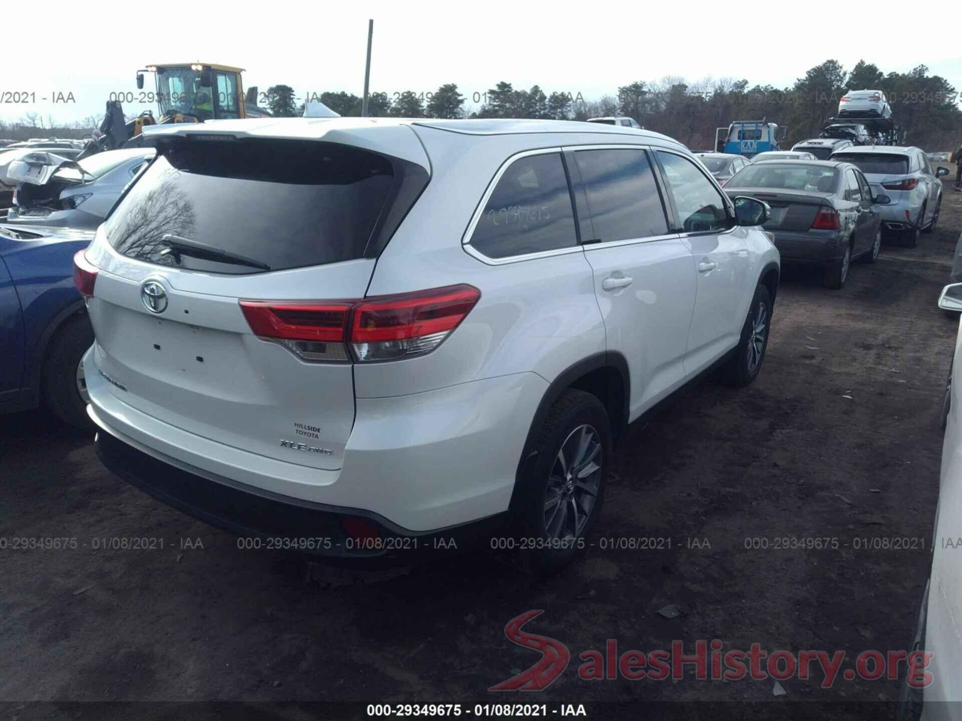 5TDJZRFH9KS588265 2019 TOYOTA HIGHLANDER