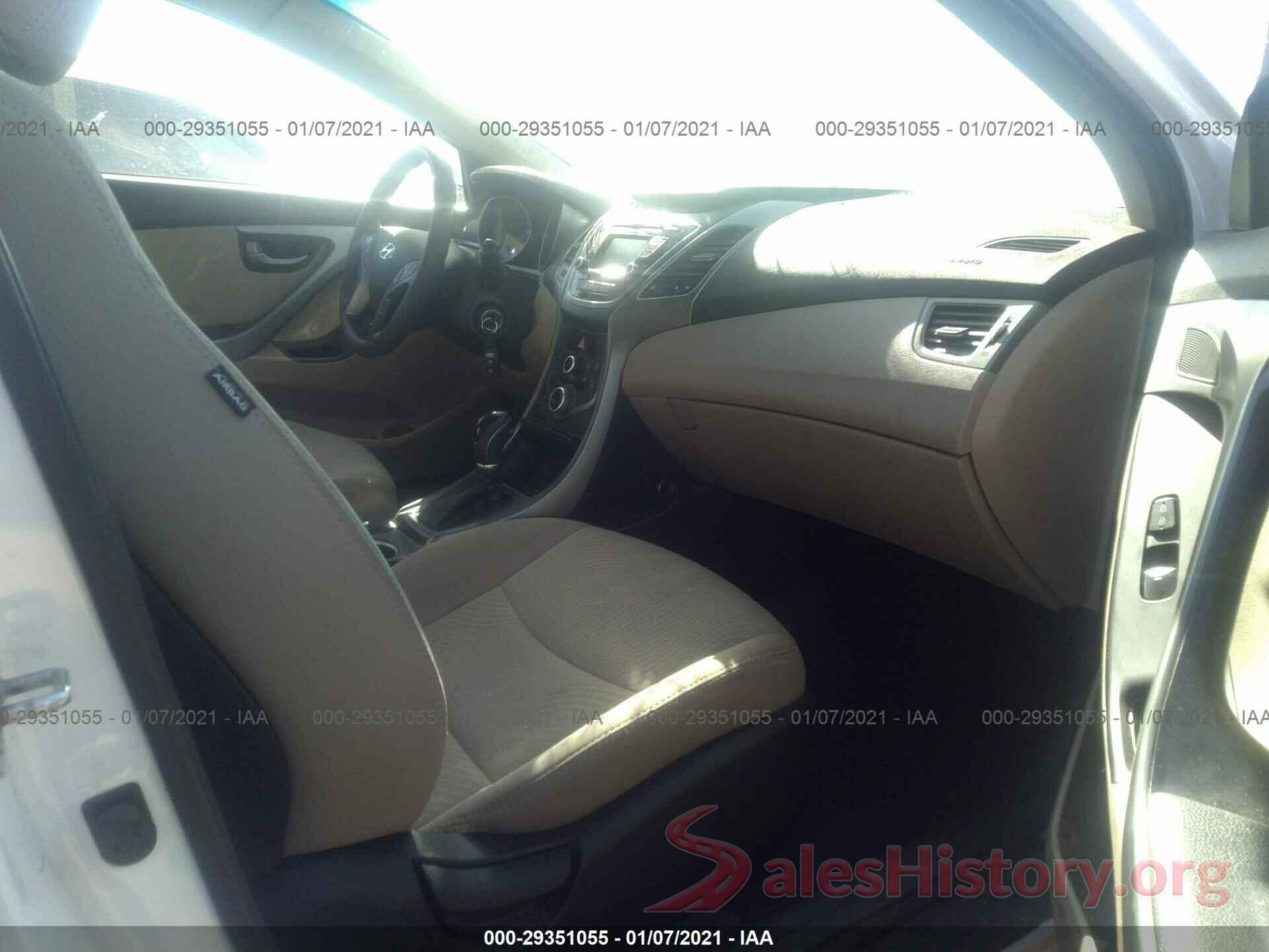 5NPDH4AE6GH788890 2016 HYUNDAI ELANTRA