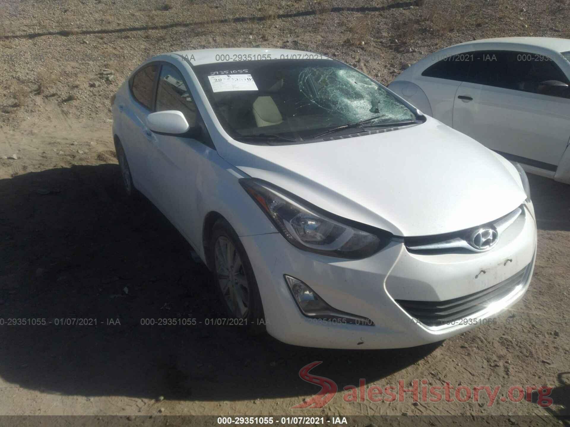 5NPDH4AE6GH788890 2016 HYUNDAI ELANTRA