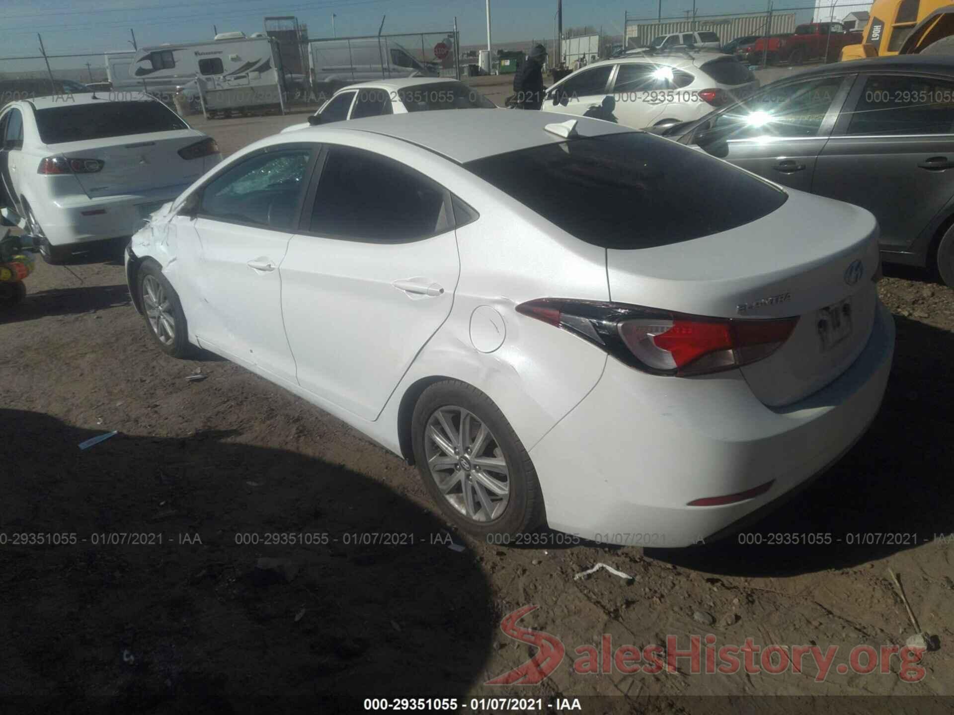 5NPDH4AE6GH788890 2016 HYUNDAI ELANTRA