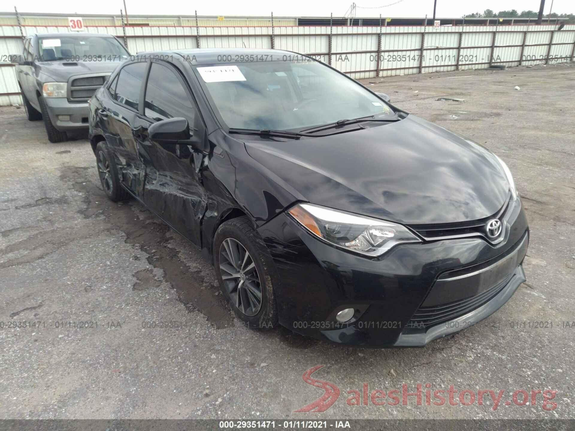 5YFBURHE5GP563207 2016 TOYOTA COROLLA