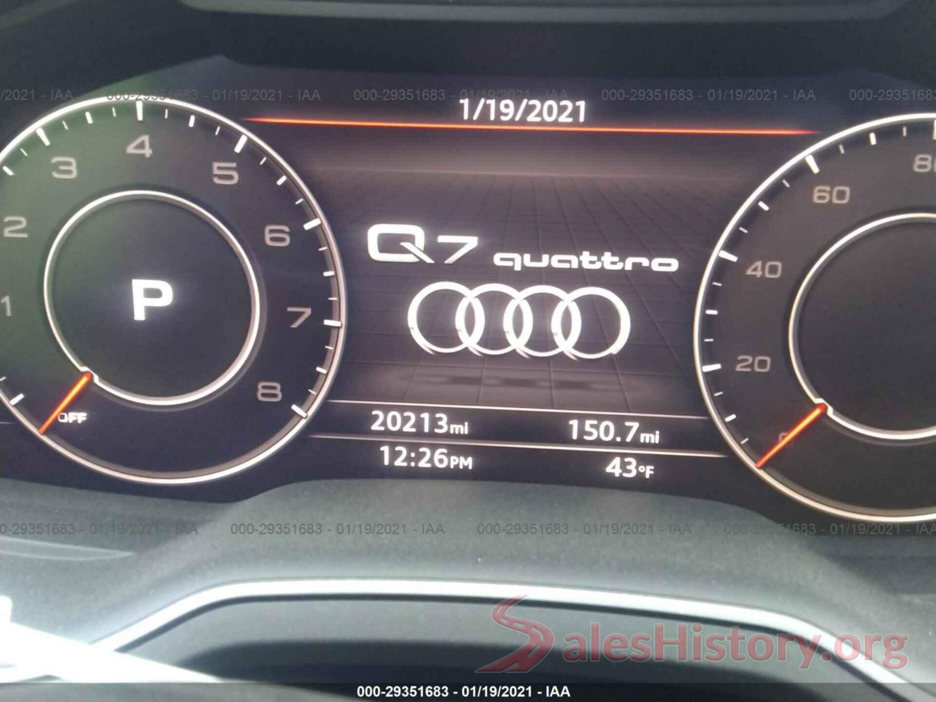 WA1VAAF75KD049679 2019 AUDI Q7