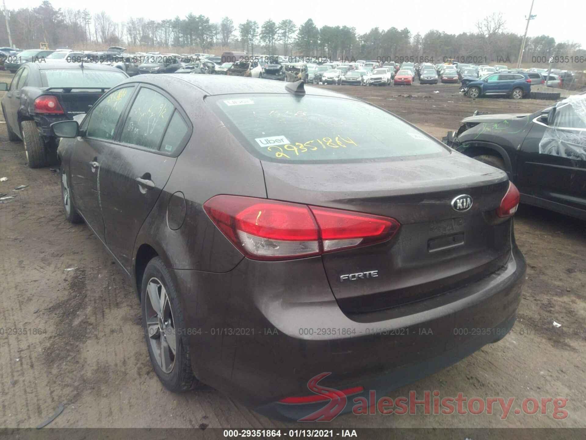 3KPFL4A70JE170887 2018 KIA FORTE