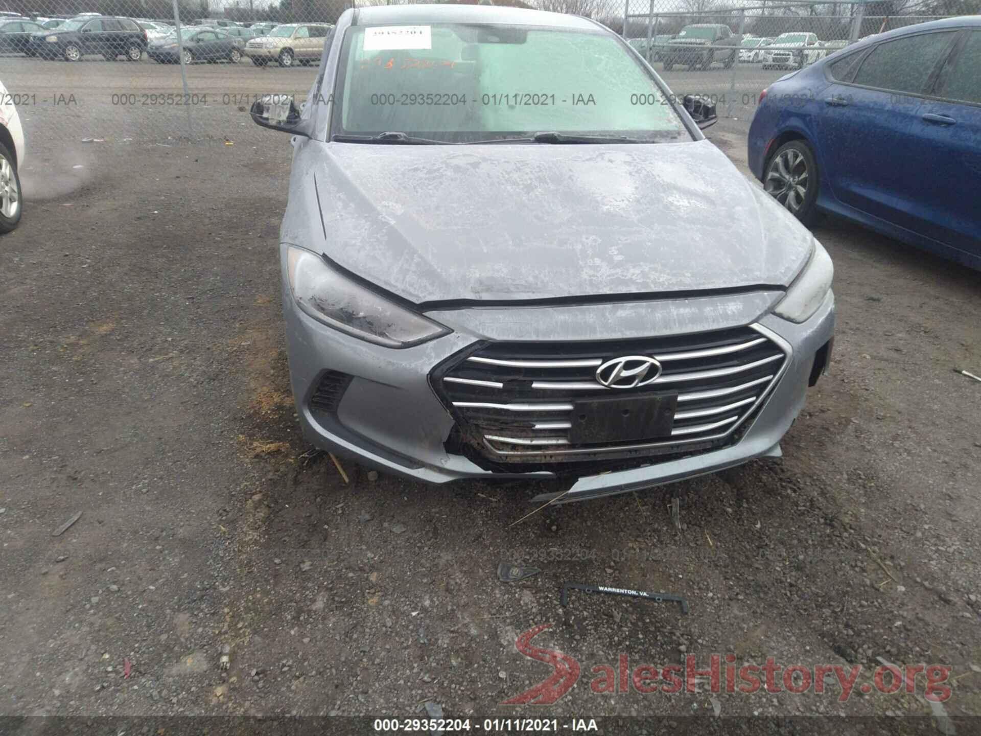 5NPD74LF7HH070484 2017 HYUNDAI ELANTRA