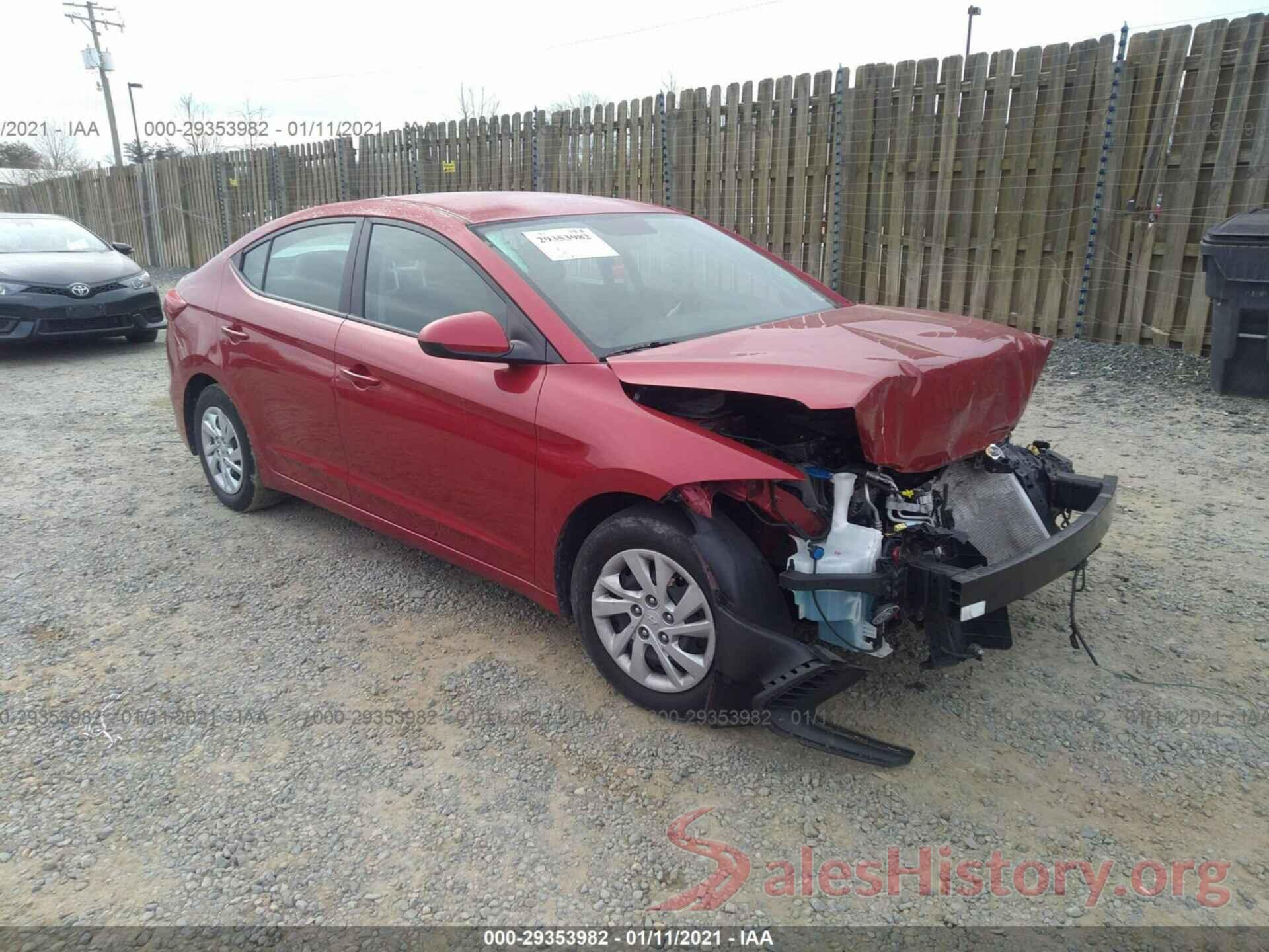 5NPD74LF1HH102927 2017 HYUNDAI ELANTRA