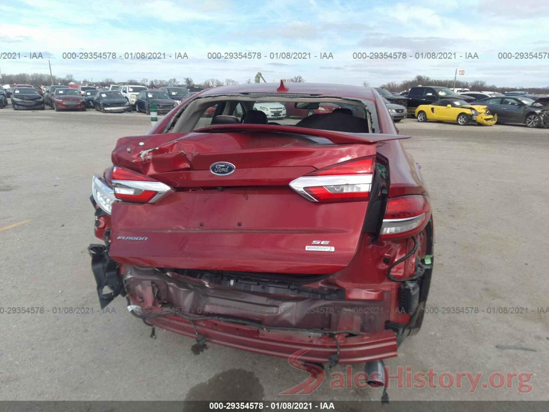 3FA6P0HD3LR219607 2020 FORD FUSION