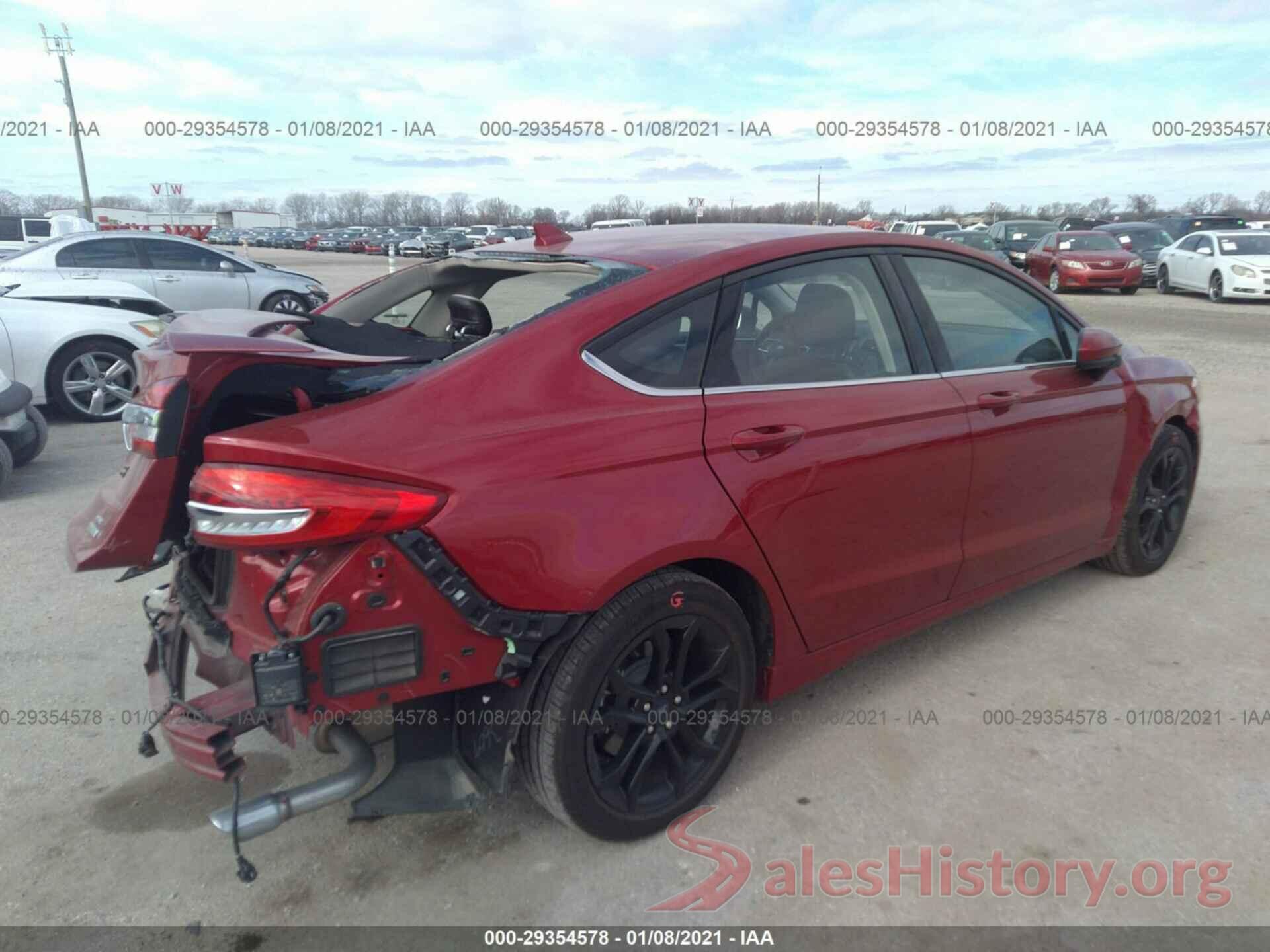 3FA6P0HD3LR219607 2020 FORD FUSION