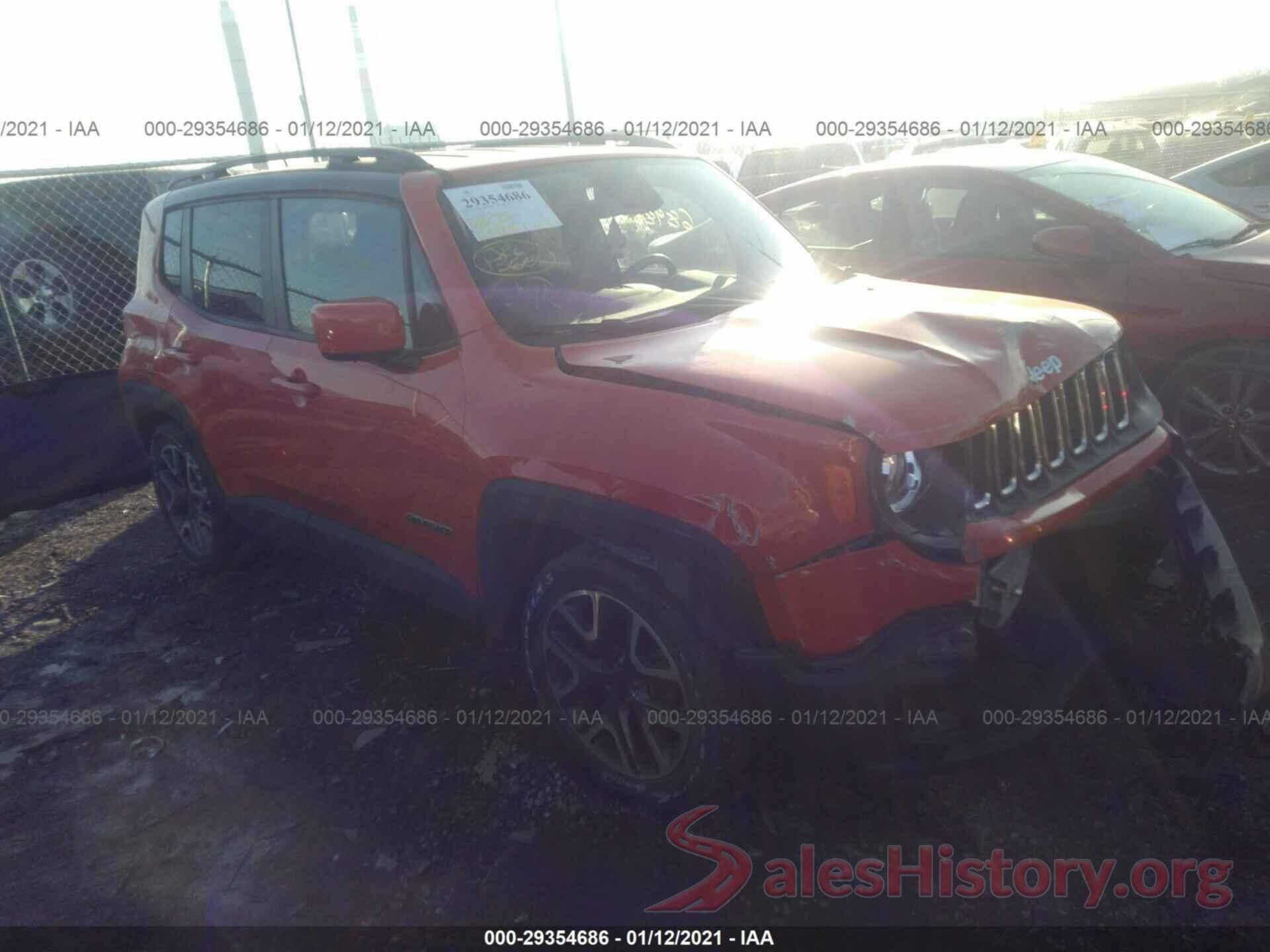 ZACCJABT6GPE30191 2016 JEEP RENEGADE