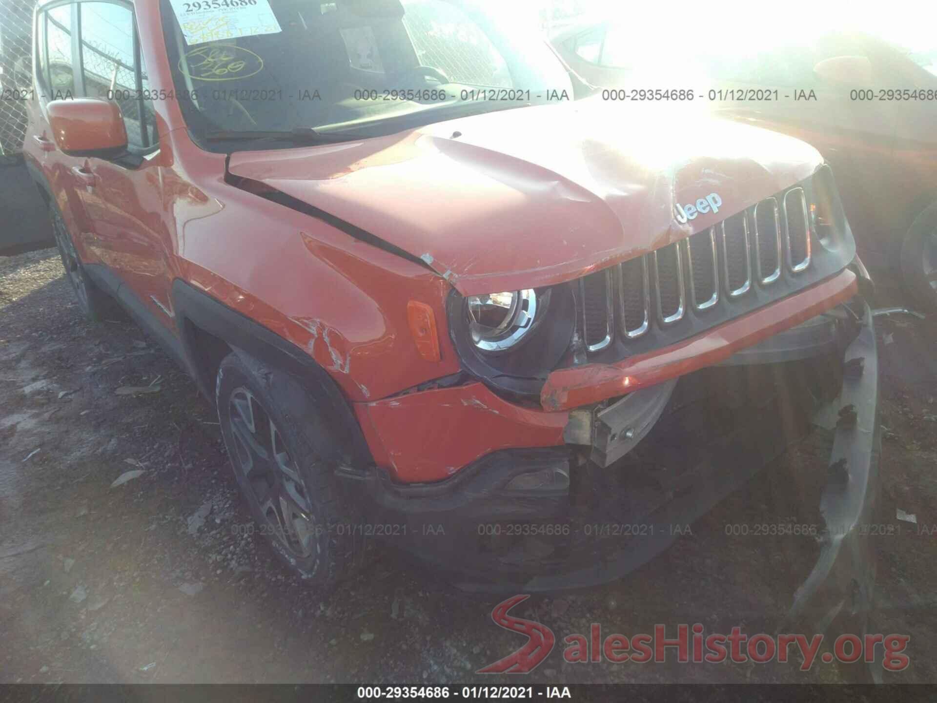 ZACCJABT6GPE30191 2016 JEEP RENEGADE